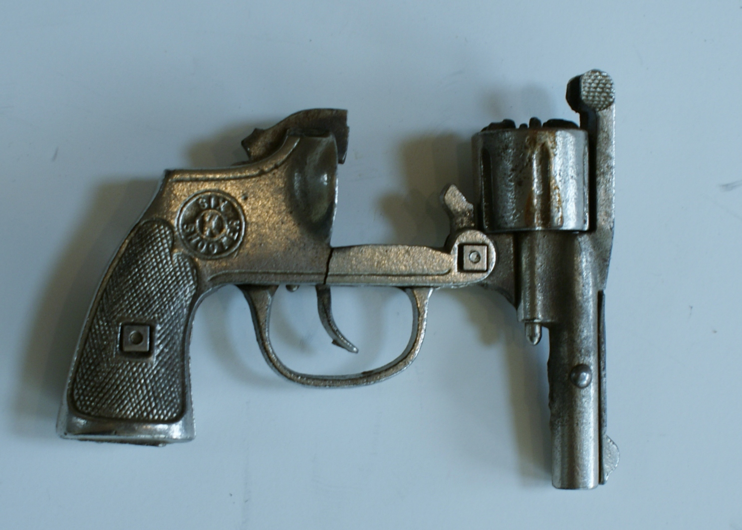 Broken 1950's Toy Six Shooter Cap Gun