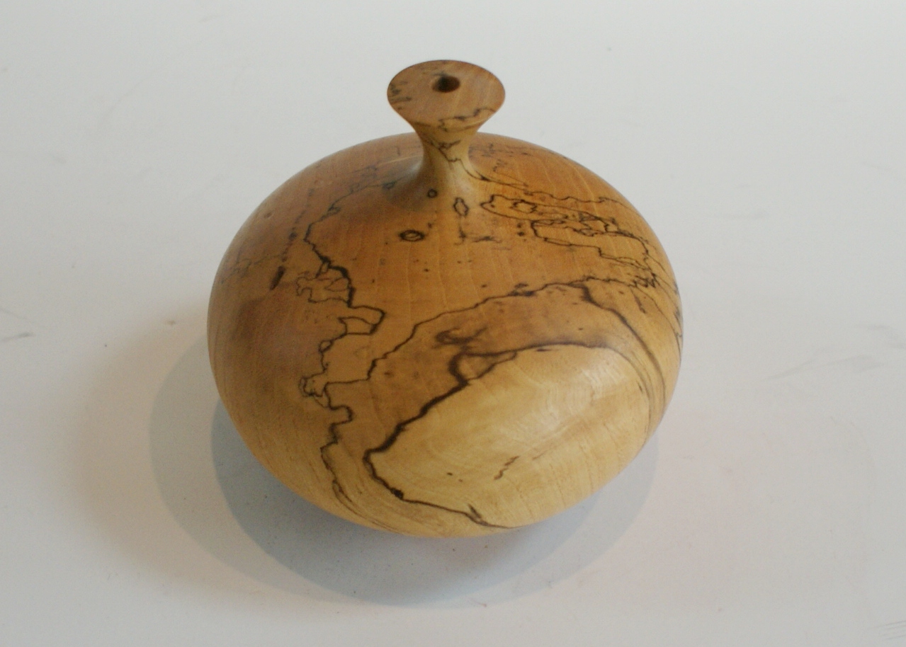 L. Baumann Burl Wood Vase