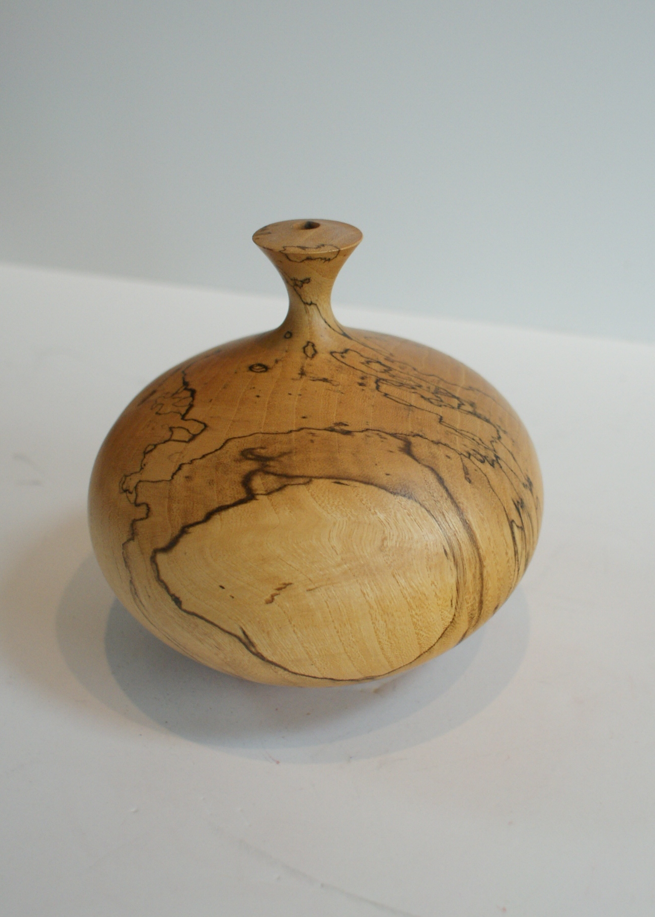 L. Baumann Burl Wood Vase