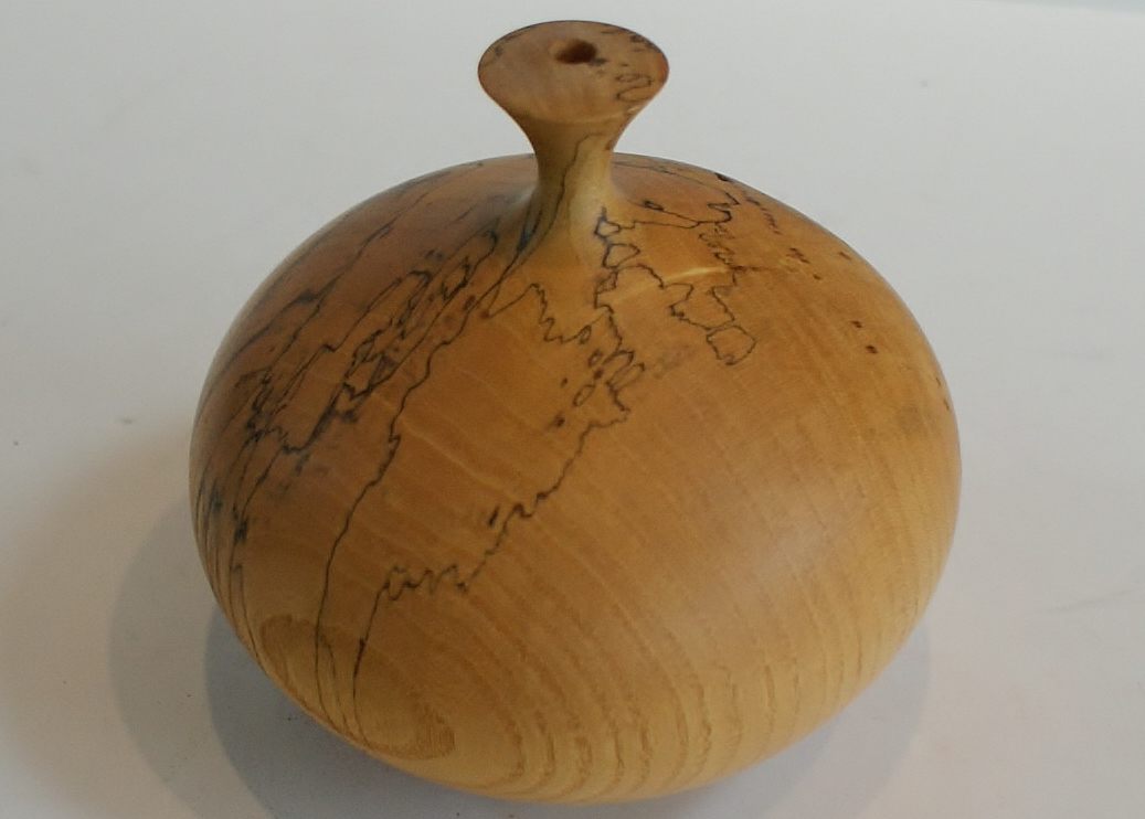 L. Baumann Burl Wood Vase