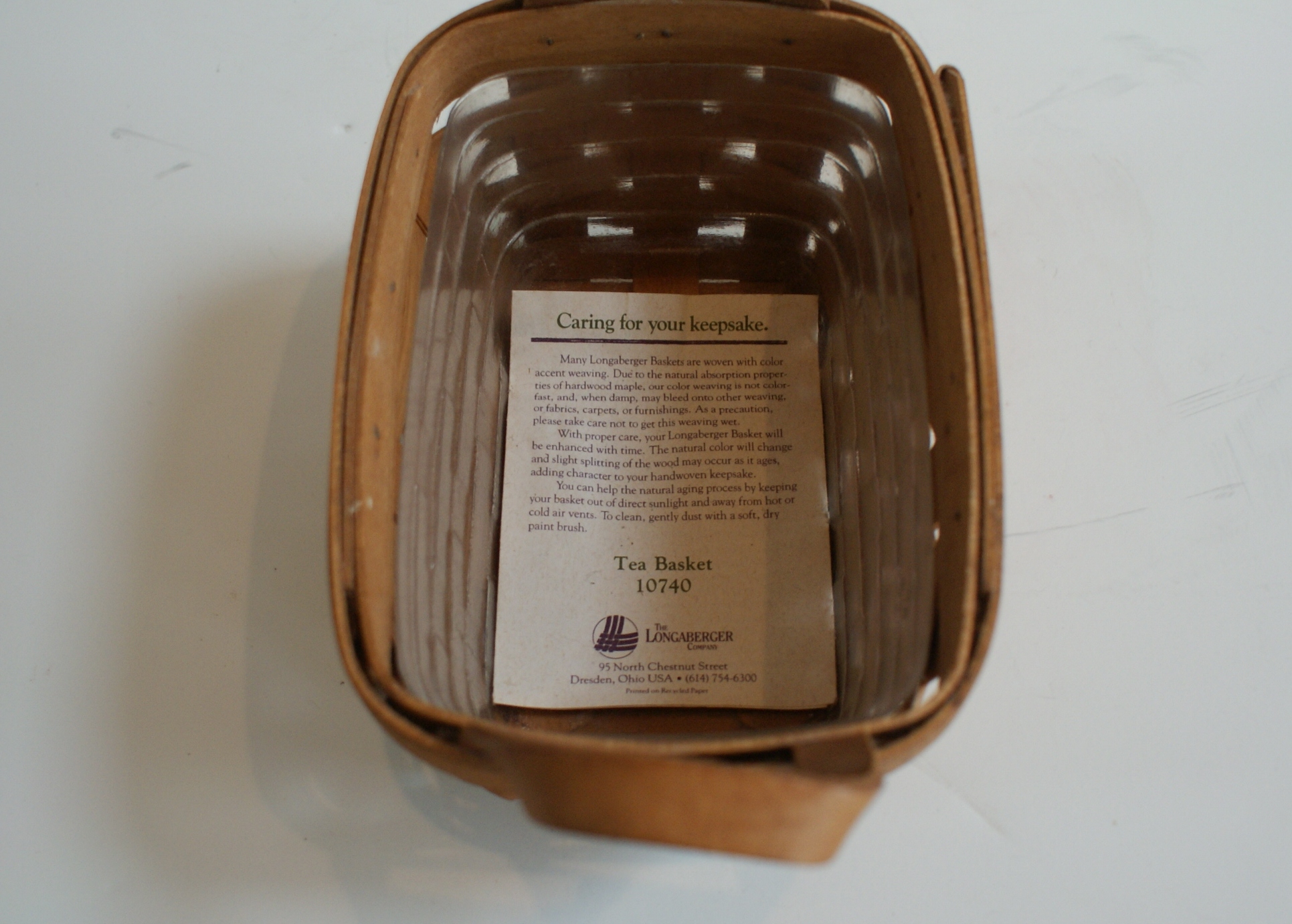 10740 Longaberger Tea Basket