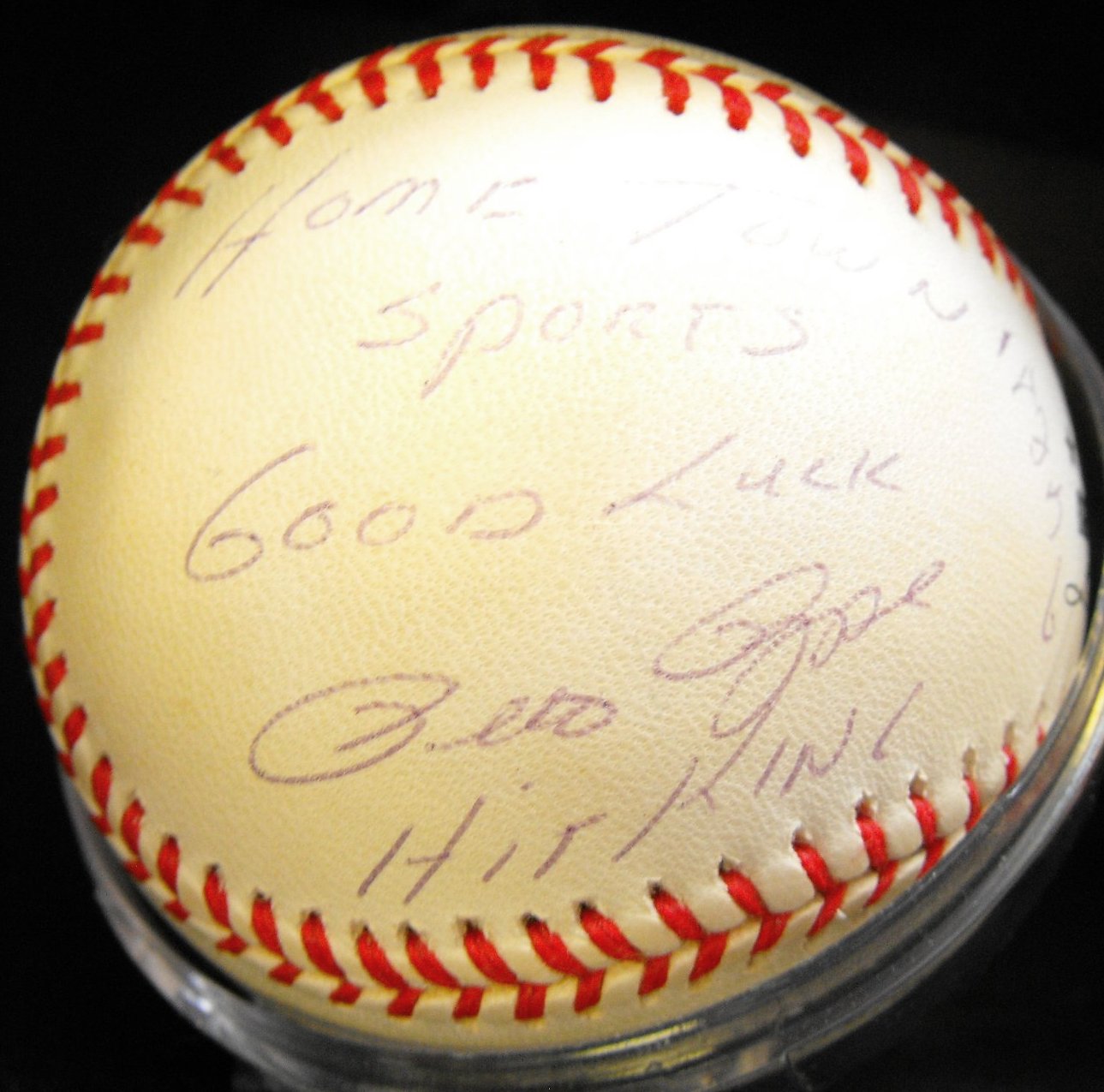 Big Red Machine Autographed Baseball Display