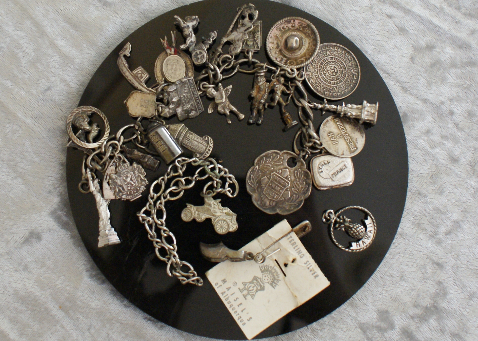 (28) Vintage Charms 800-Pure (2) Bracelets