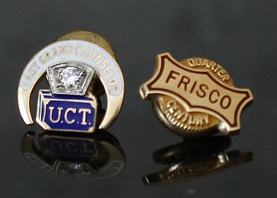 UCT 10K and Diamond Pin, Frisco 14K pin