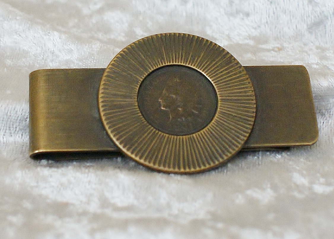 Indian Head Penny Brass Money Clip