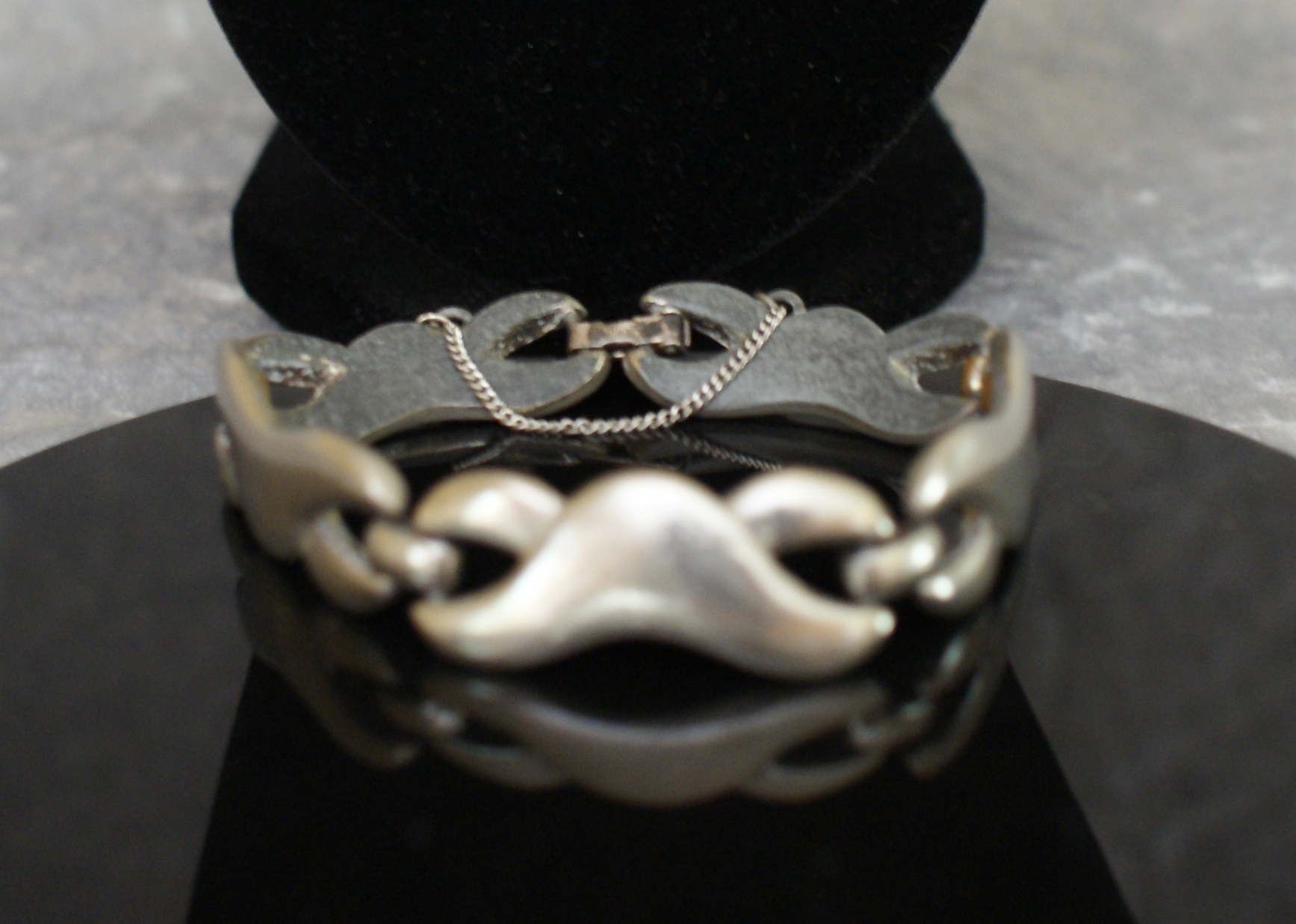 Mid Century Silver Plated Necklace and Bracelet