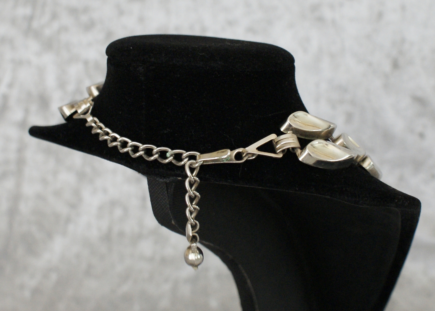Mid Century Silver Plated Necklace and Bracelet