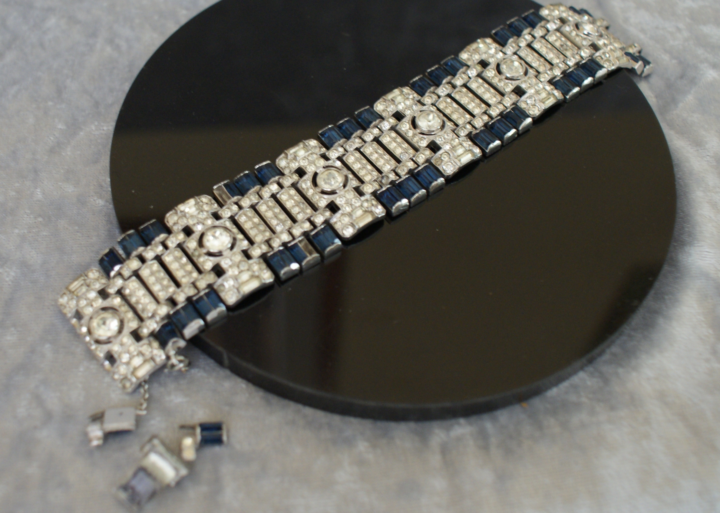 1940's Trifari Rhinestone Bracelet