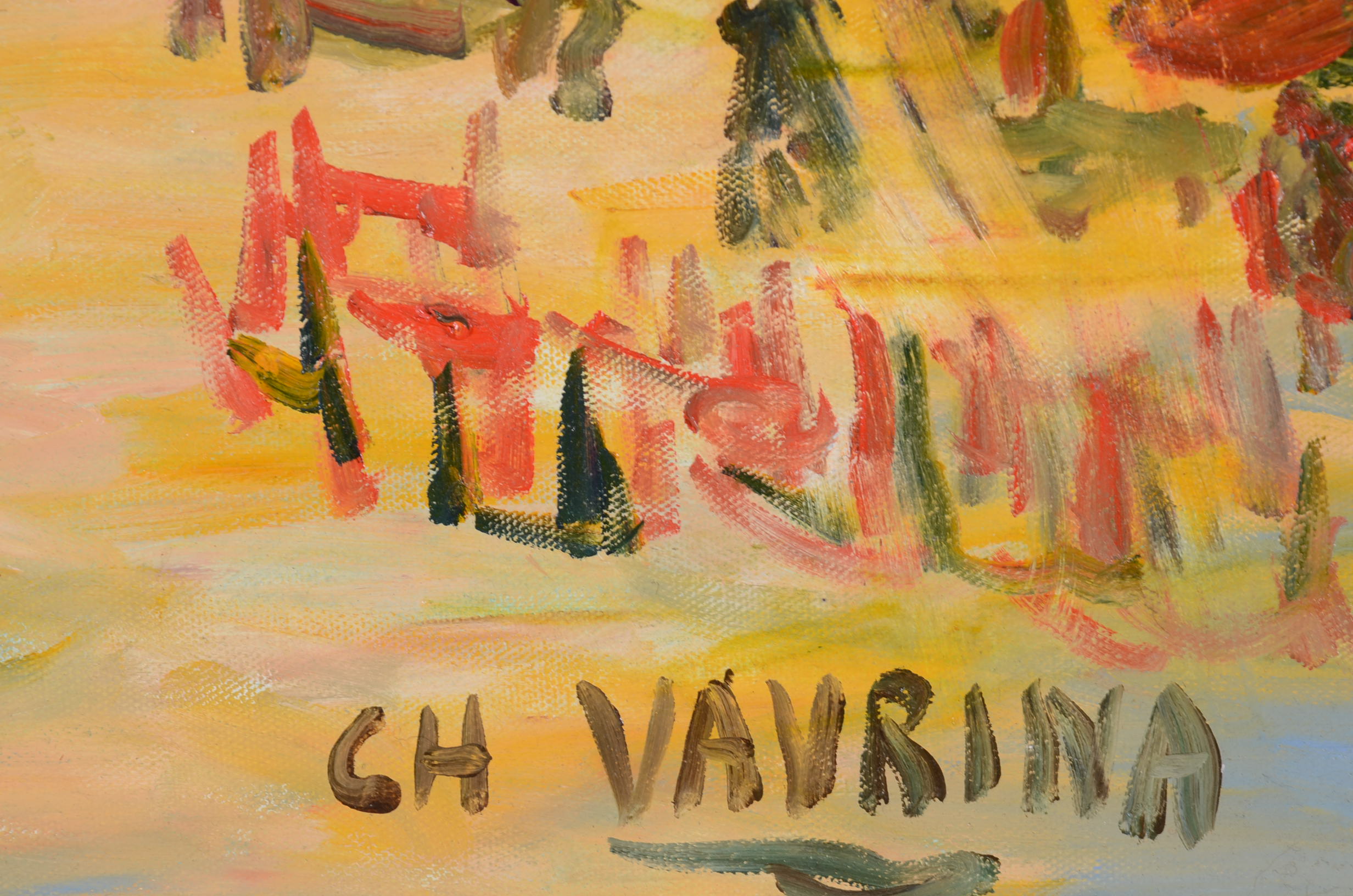 Original Oil on Canvas Painting Signed Charles Vavrina