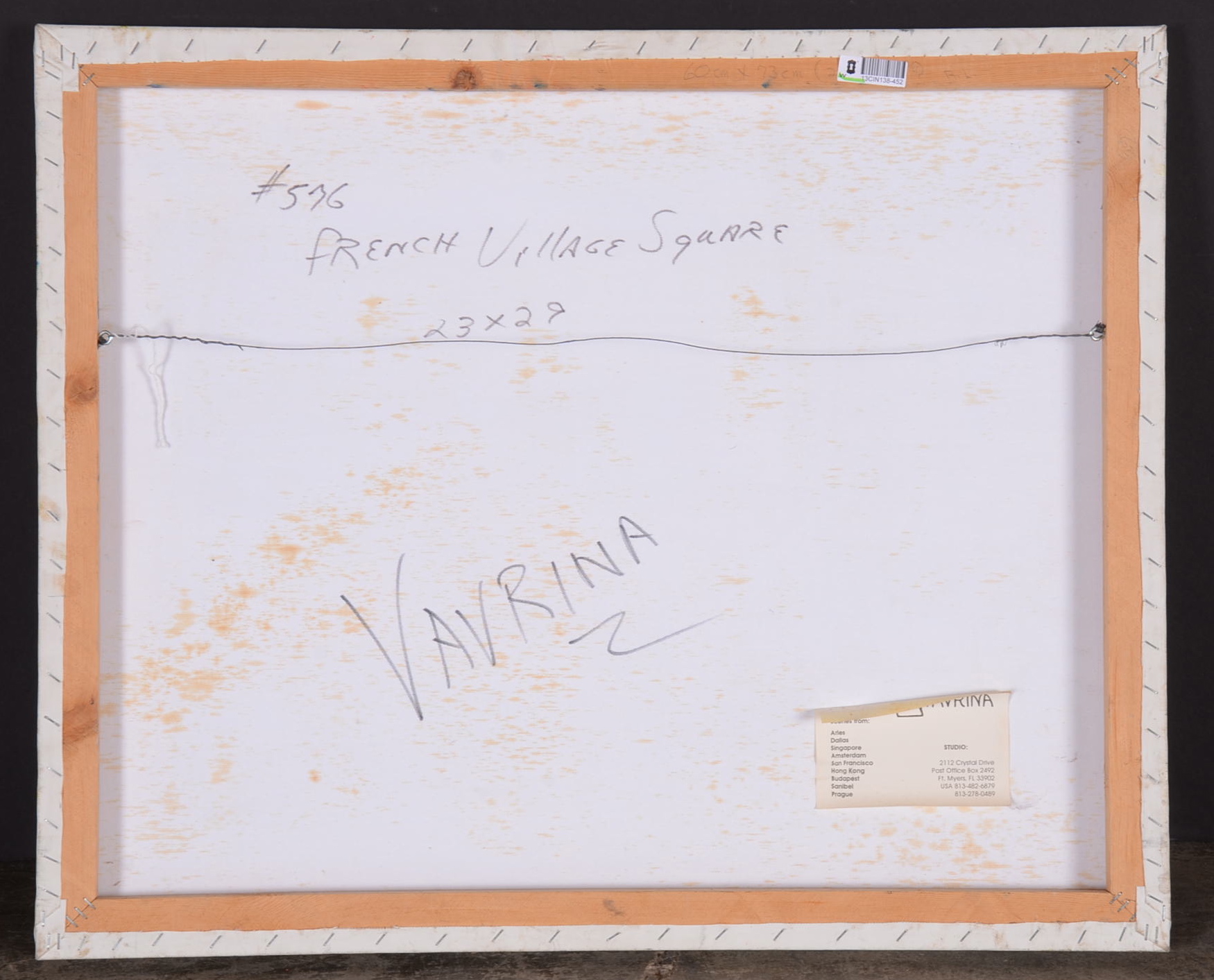 Original Oil on Canvas Painting Signed Charles Vavrina