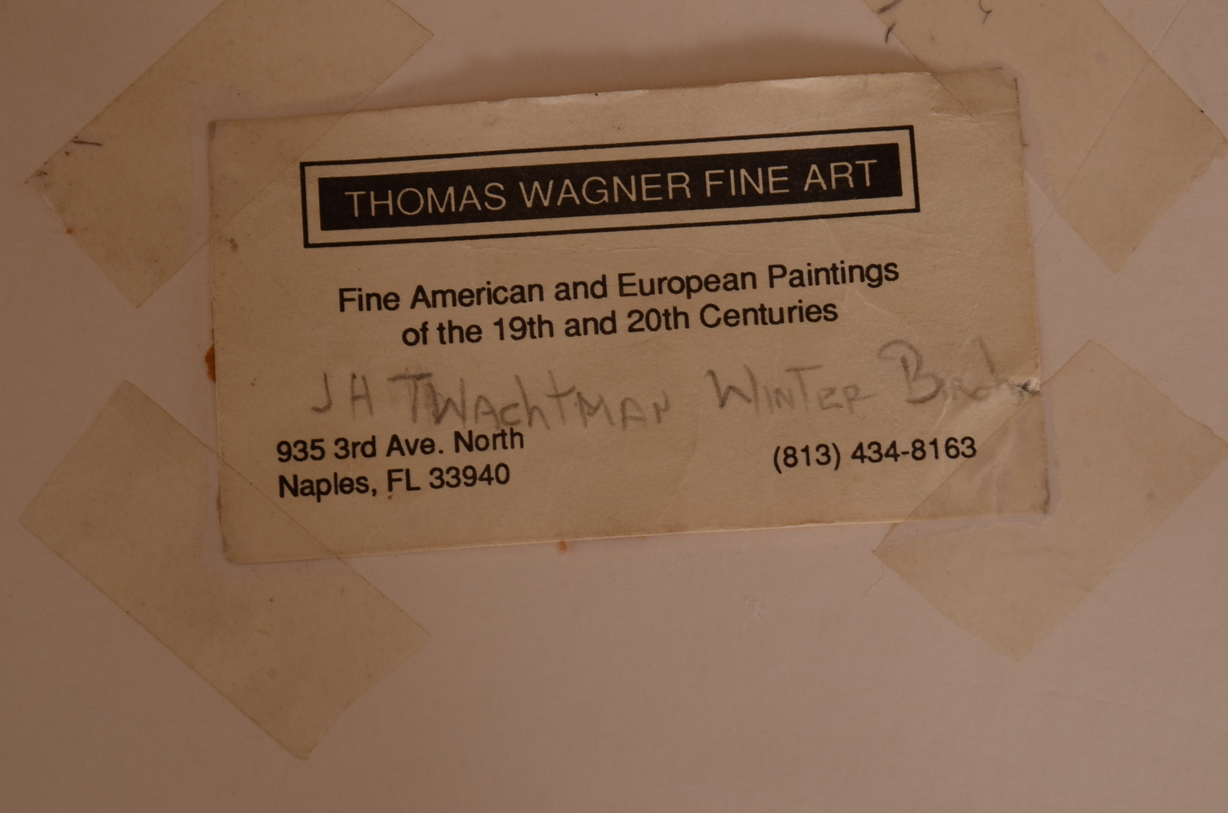 JH Twachtman Painting on Paper