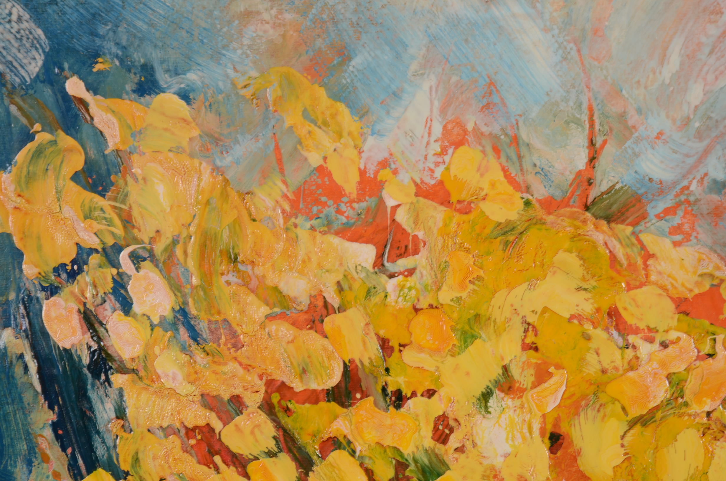 Originl Sandro Negri Oil on Paper Painting