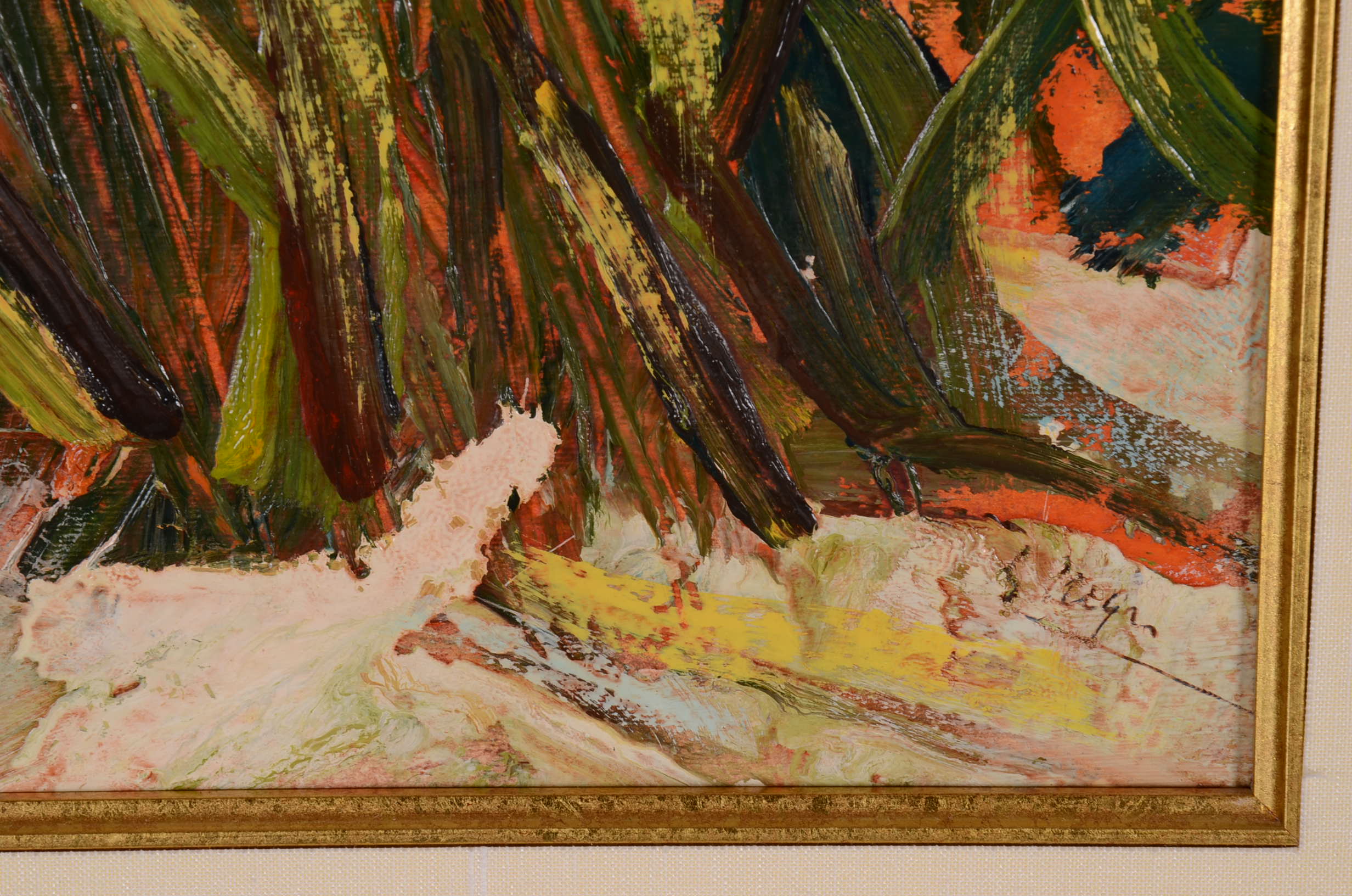 Originl Sandro Negri Oil on Paper Painting