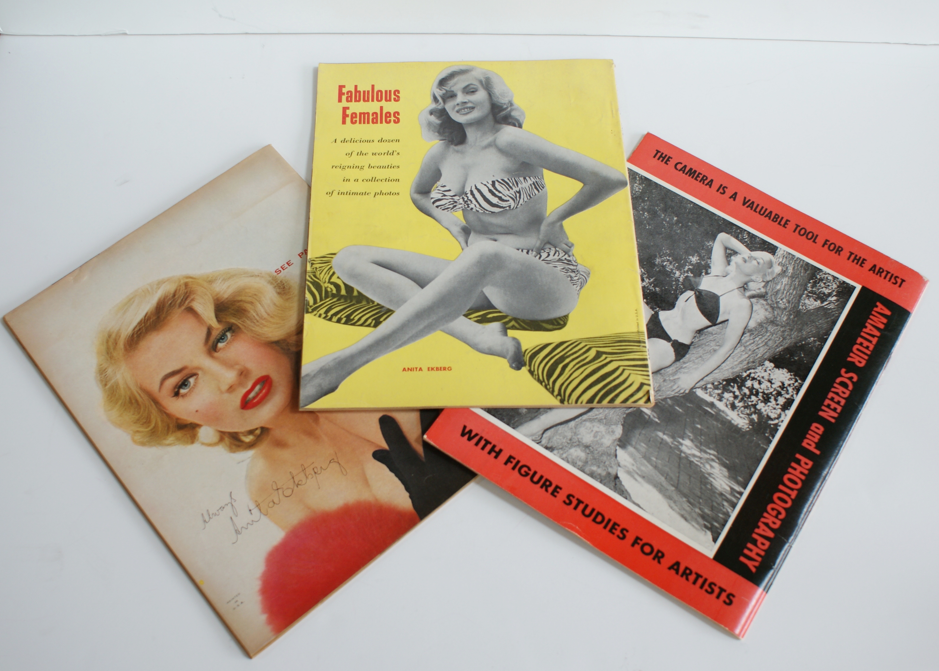 (3) Marilyn Monroe Jayne Mansfield Vintage Pin Up Magazines