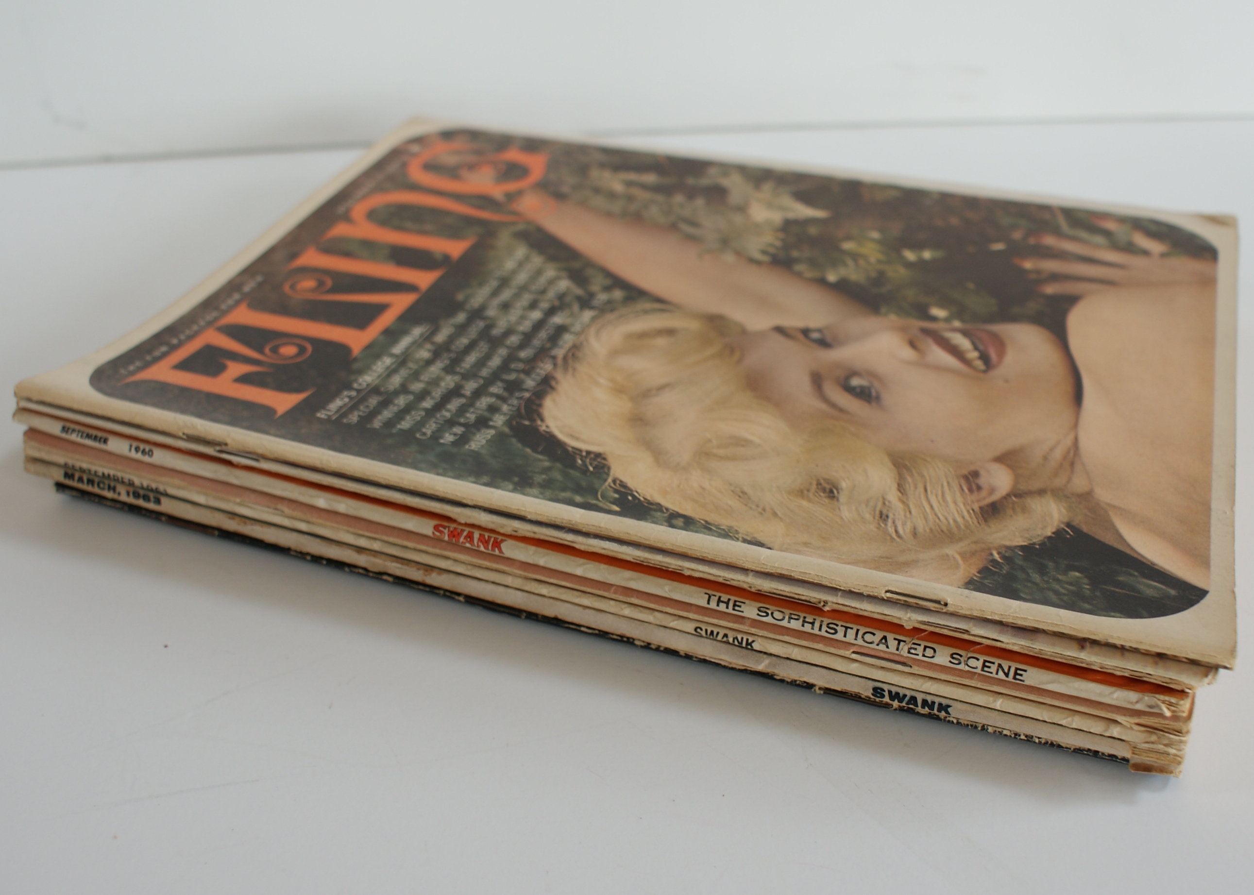 (9) Vintage Pin up Magazines 58'-71'