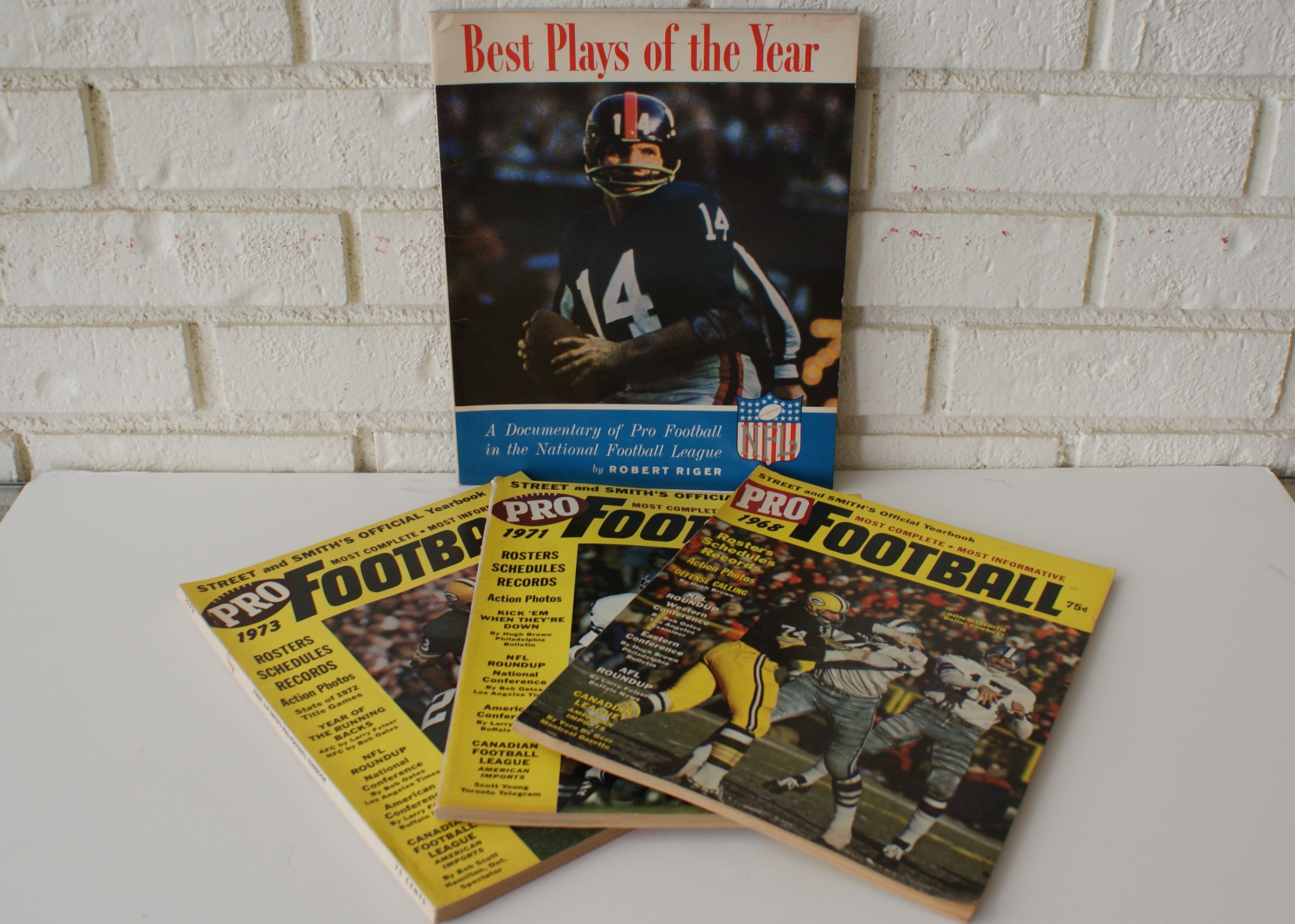 (4) Vintage Pro Football Magazines