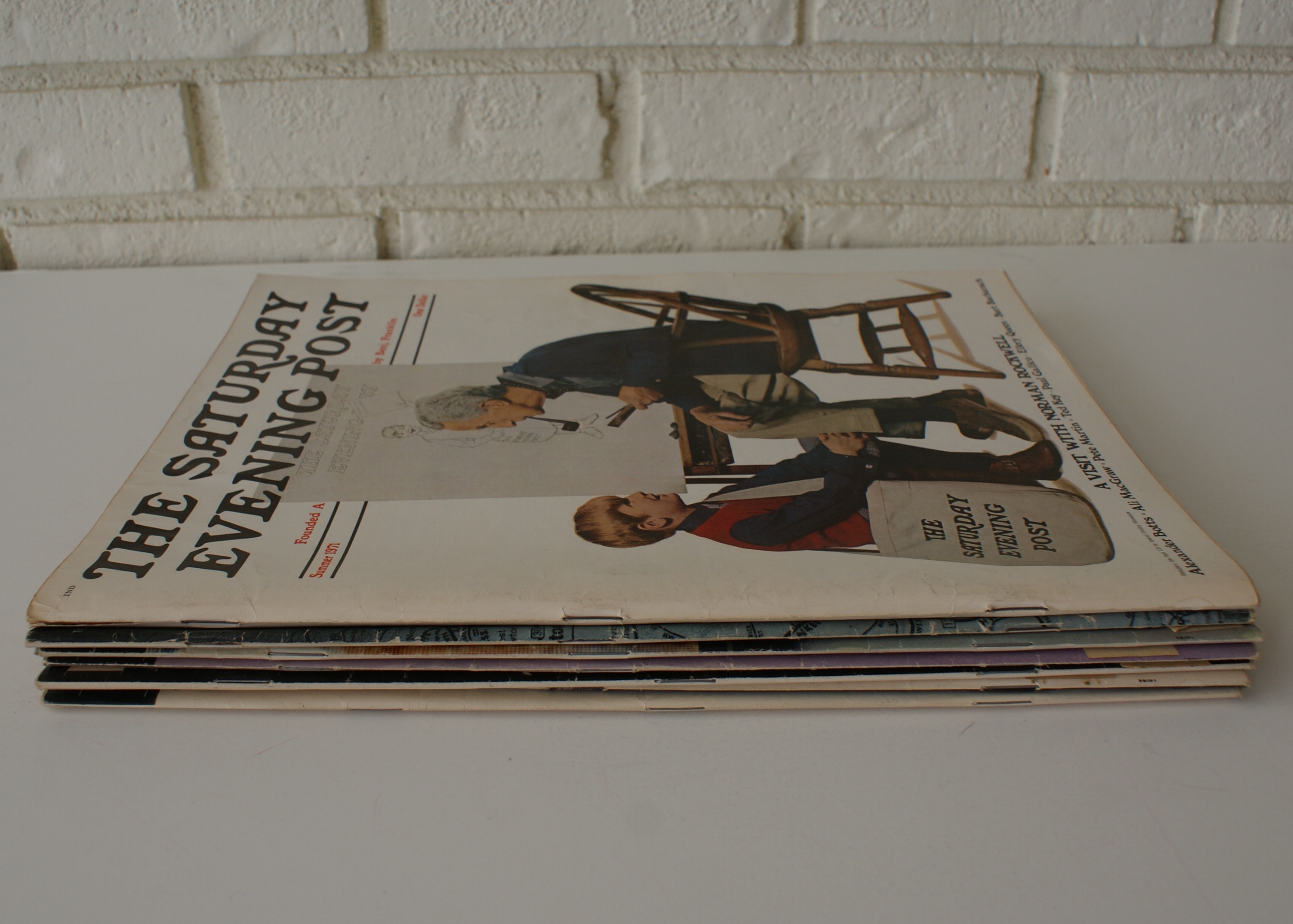 Vintage Saturday Evening Post and Look Magazines