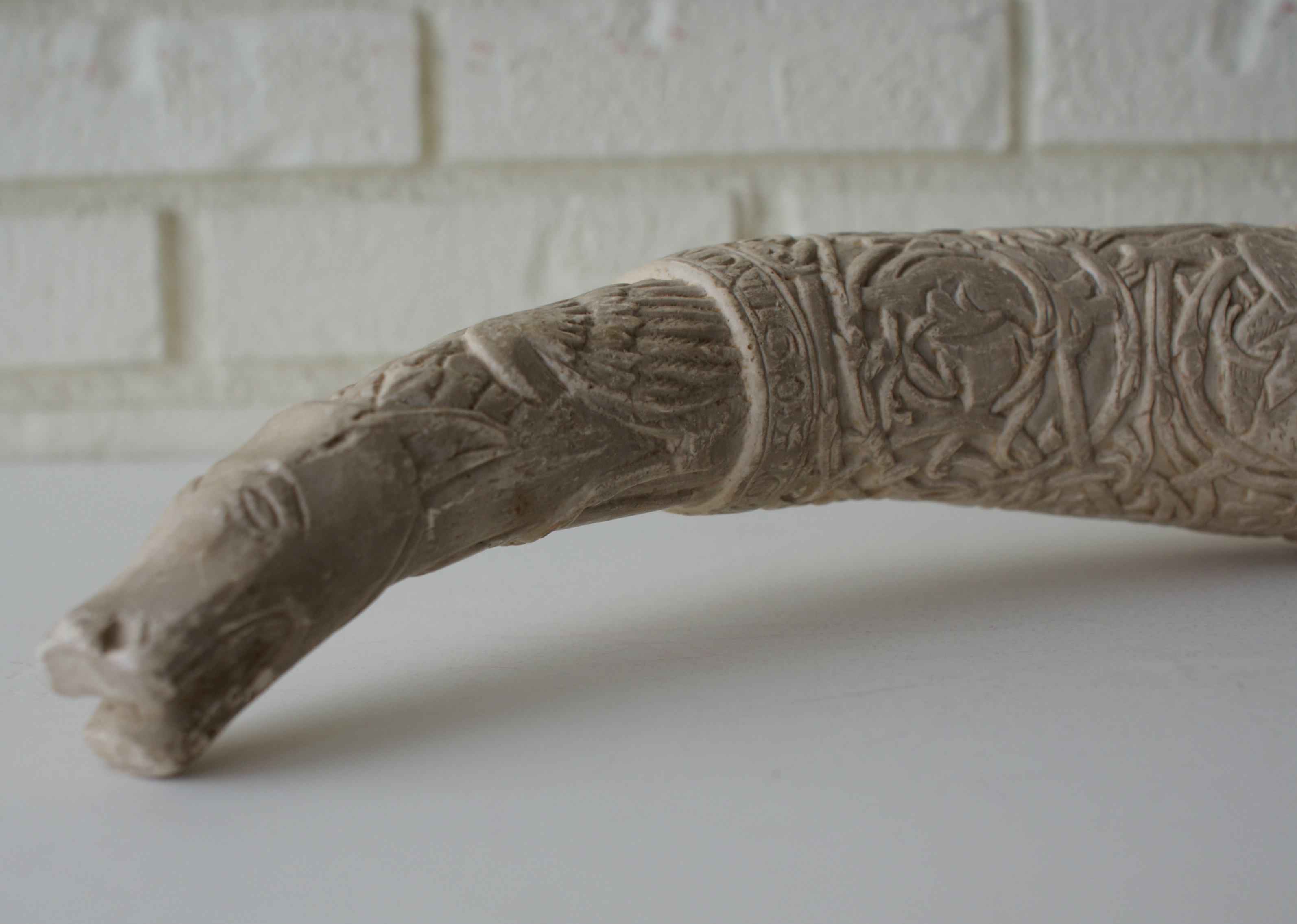 Replica Ceramic Carved Tusk