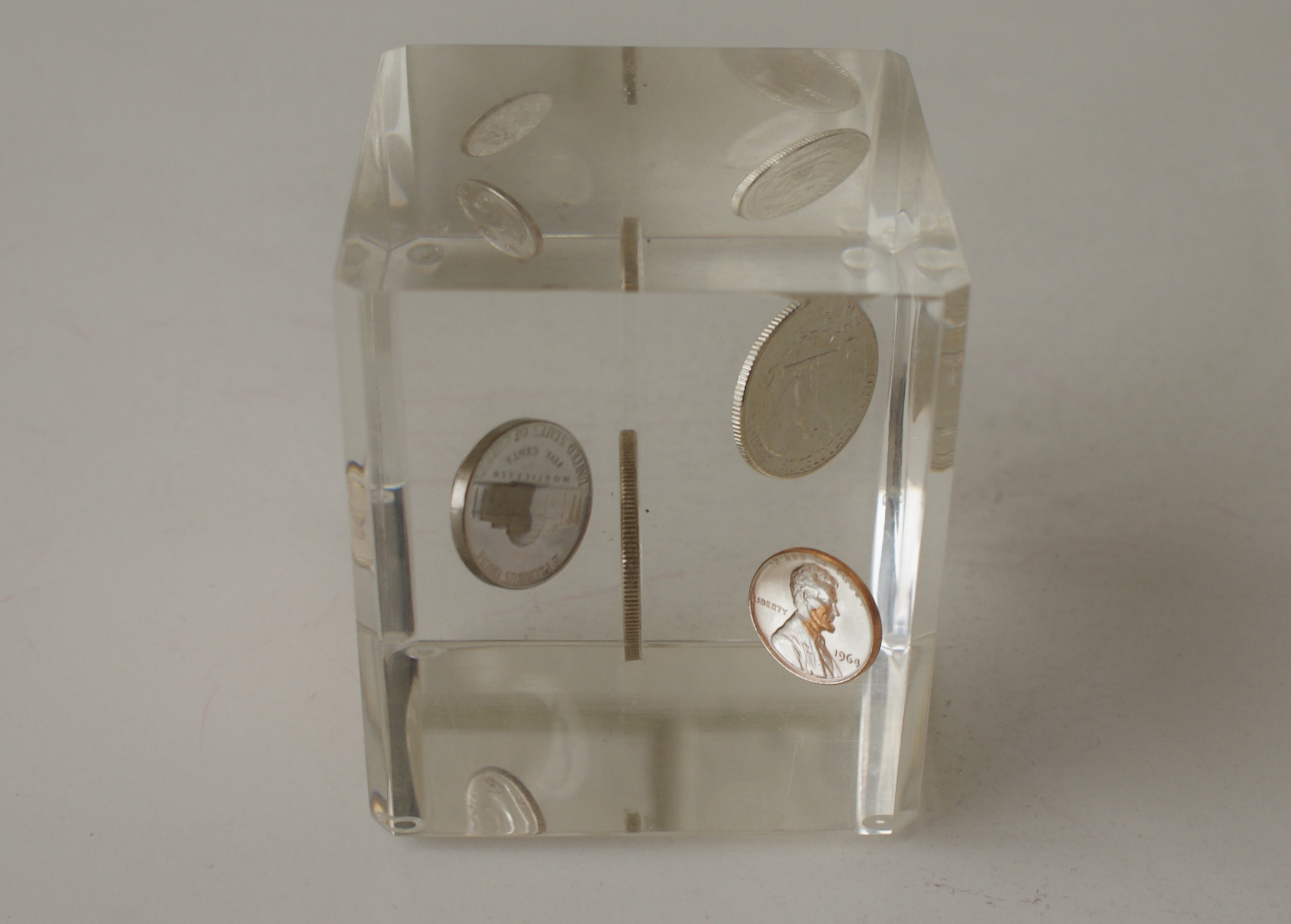 Vintage Lucite Paper Weight