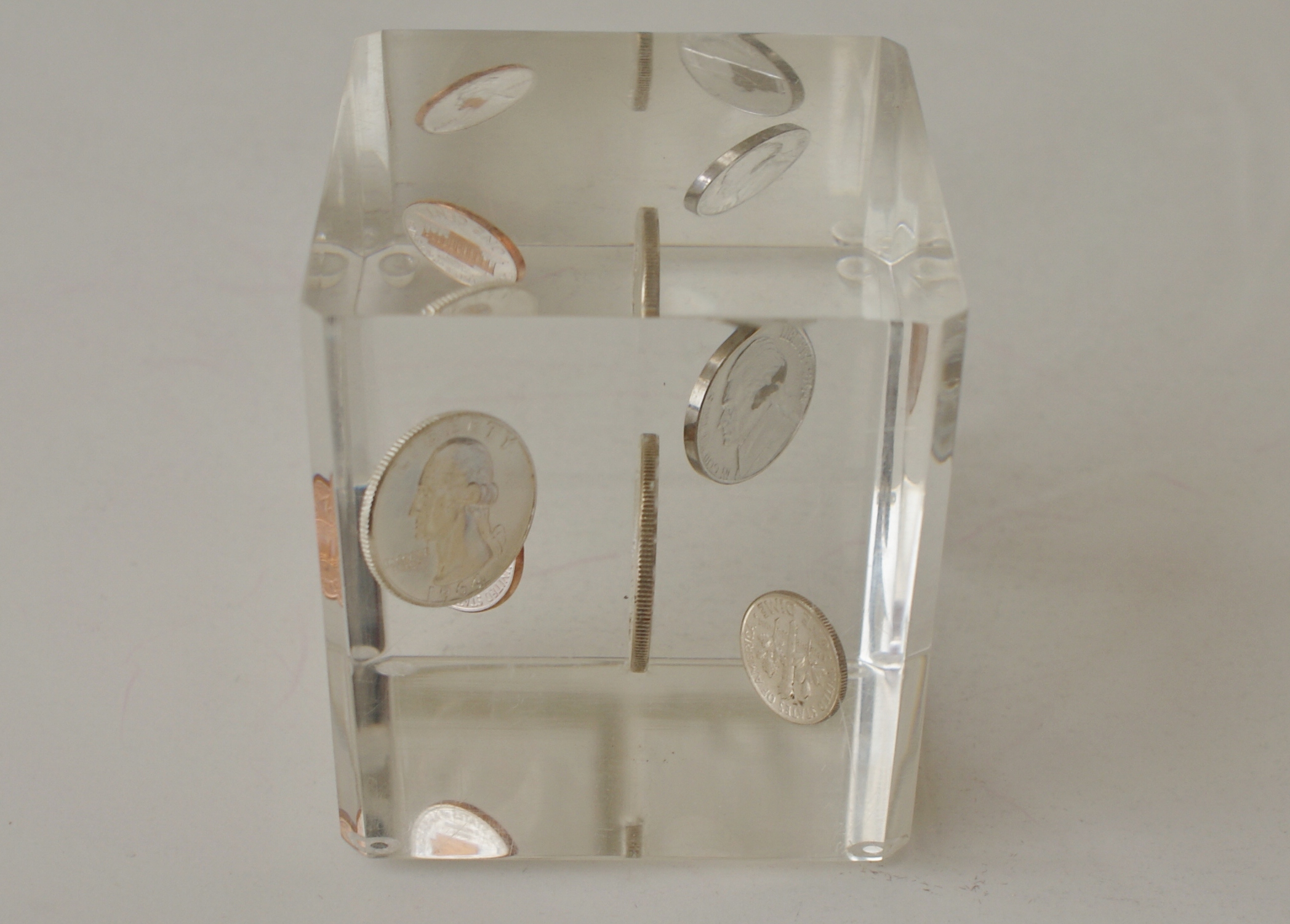 Vintage Lucite Paper Weight