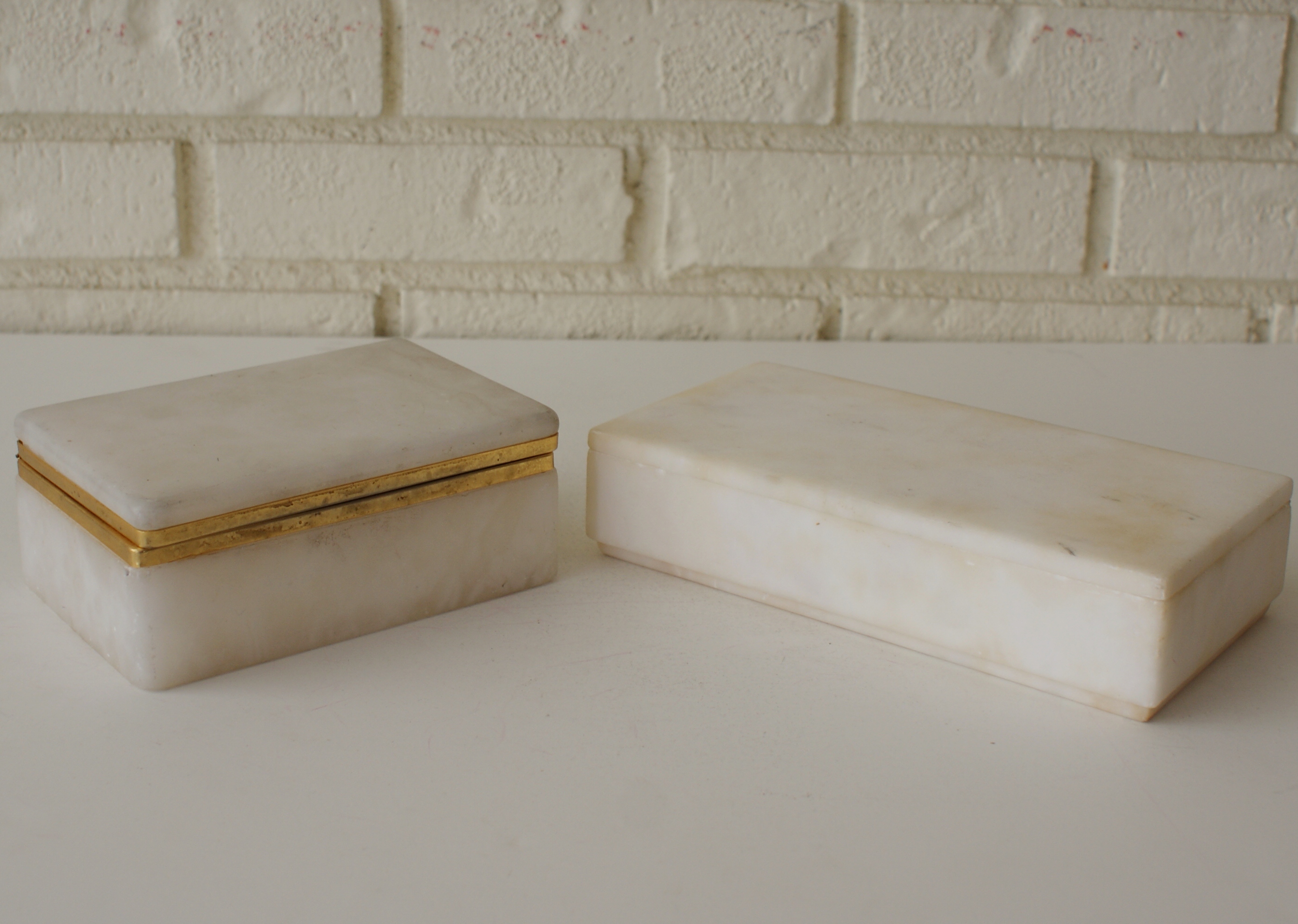 (2) Quartz Jewelry Boxes