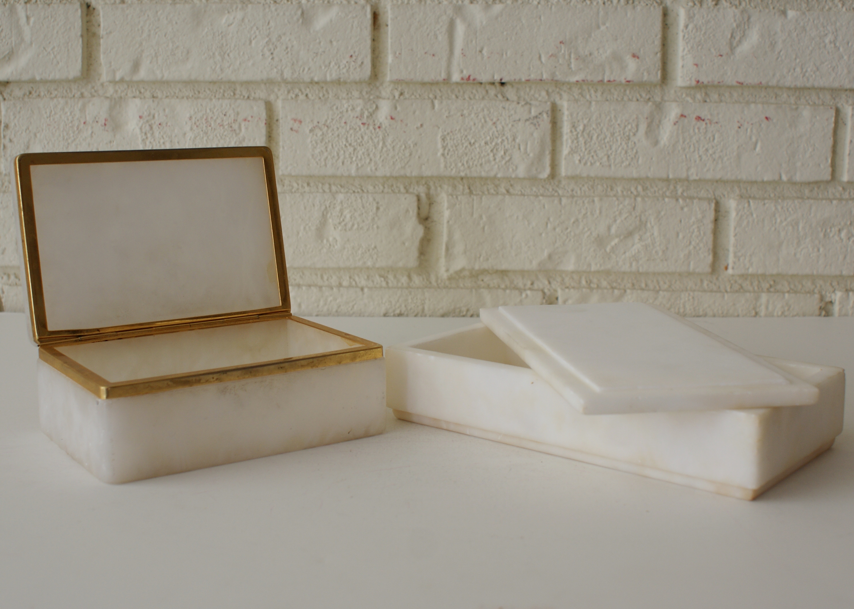 (2) Quartz Jewelry Boxes