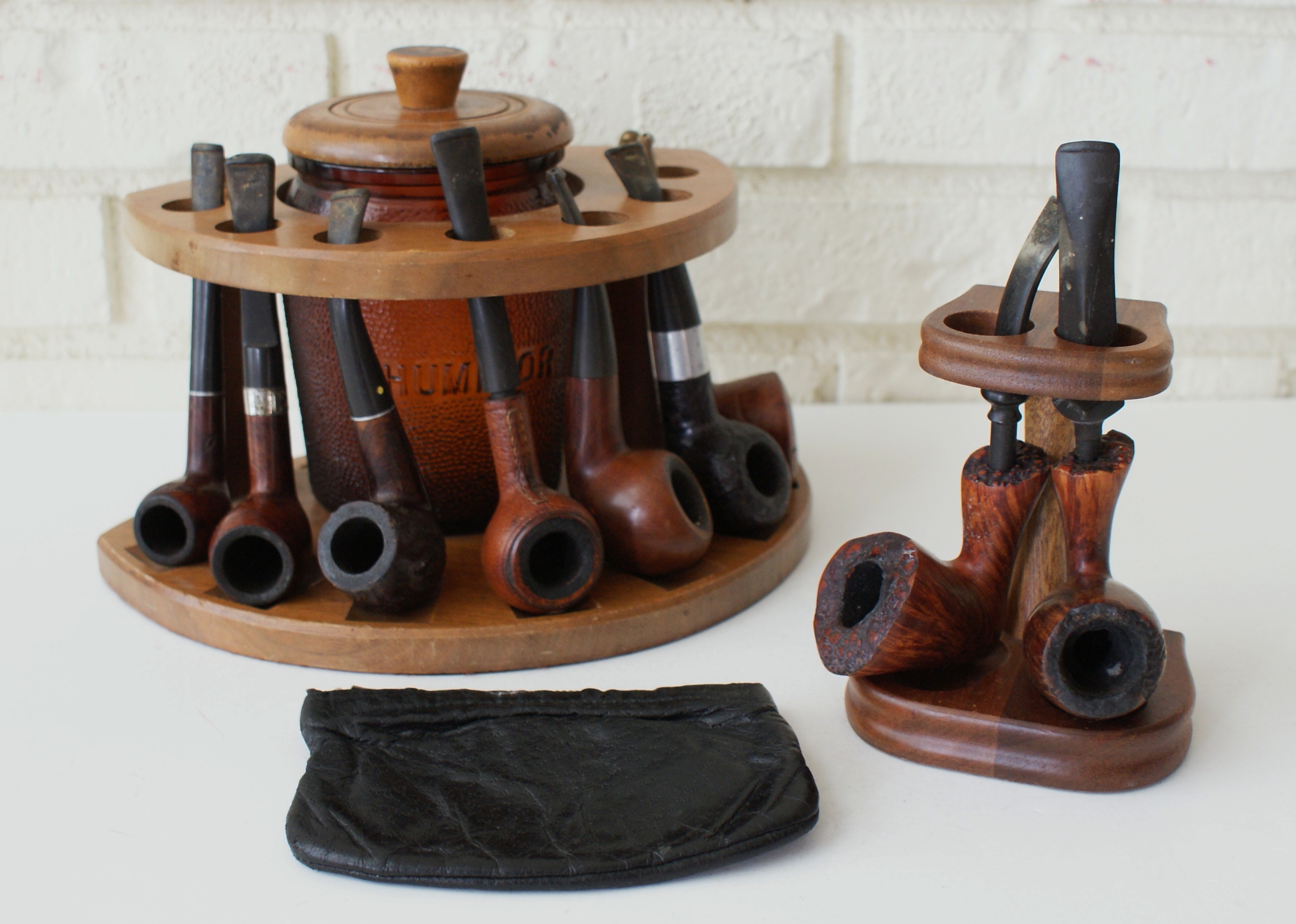 UPDATED LISTING 1950's - 1960's 12 Pc. Pipes and Humidor Lot