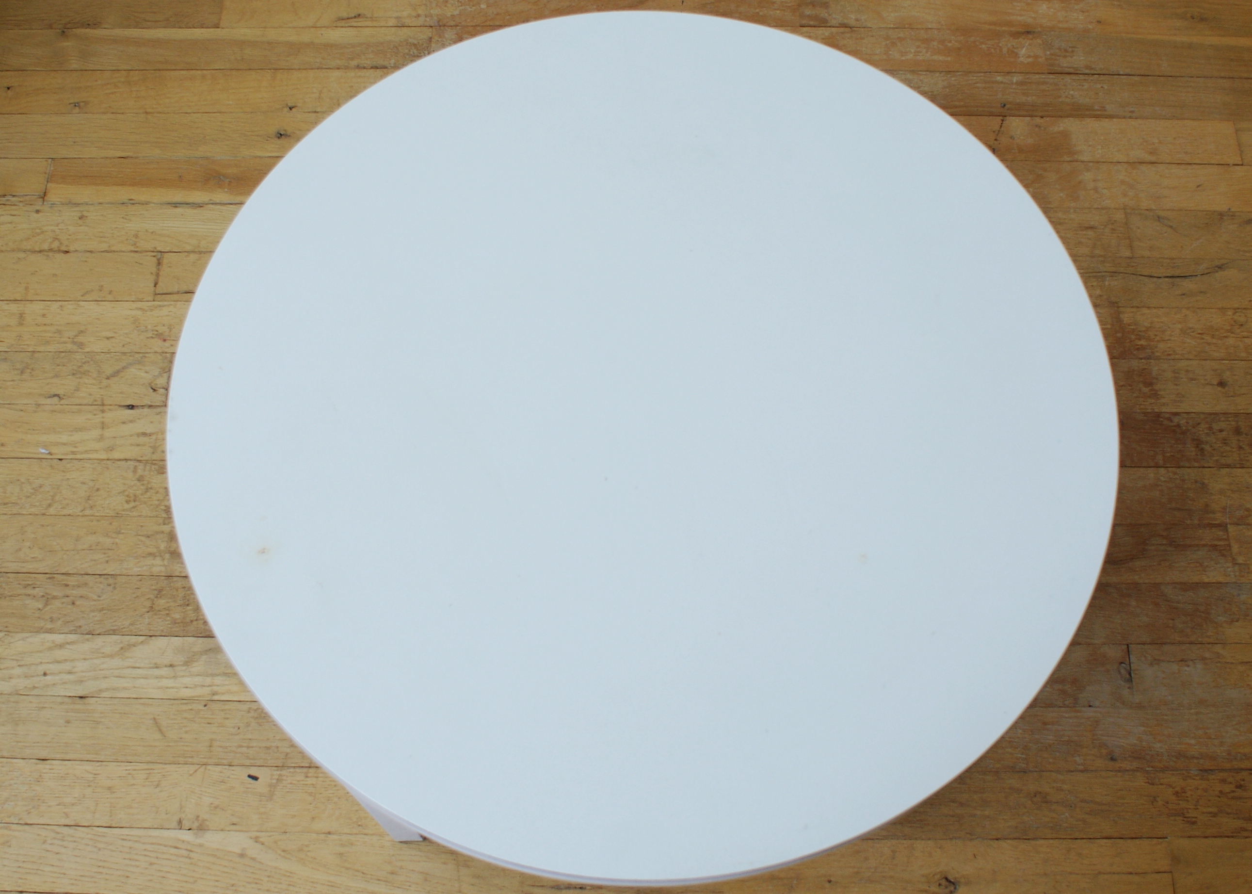 Mid Century Round White Table