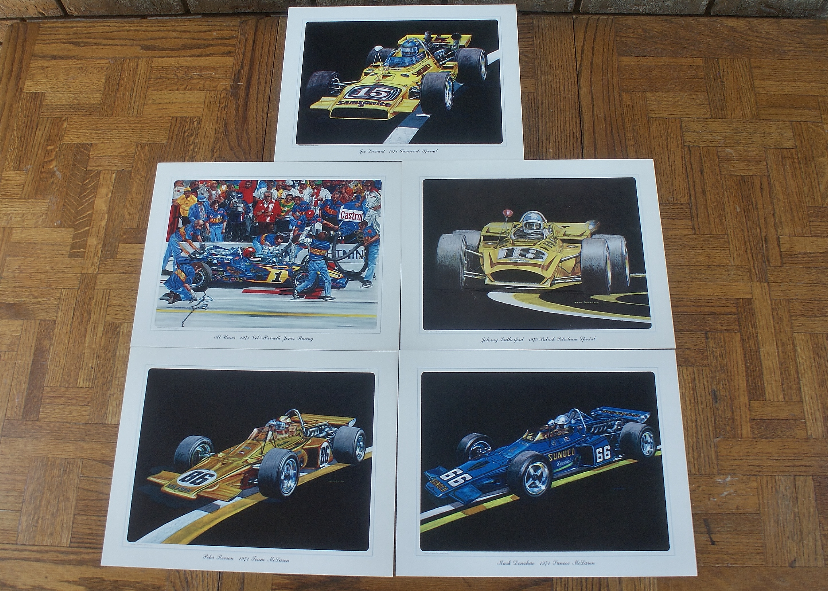 (5) 1970 - 1971 Ron Burton Prints in Sleeve