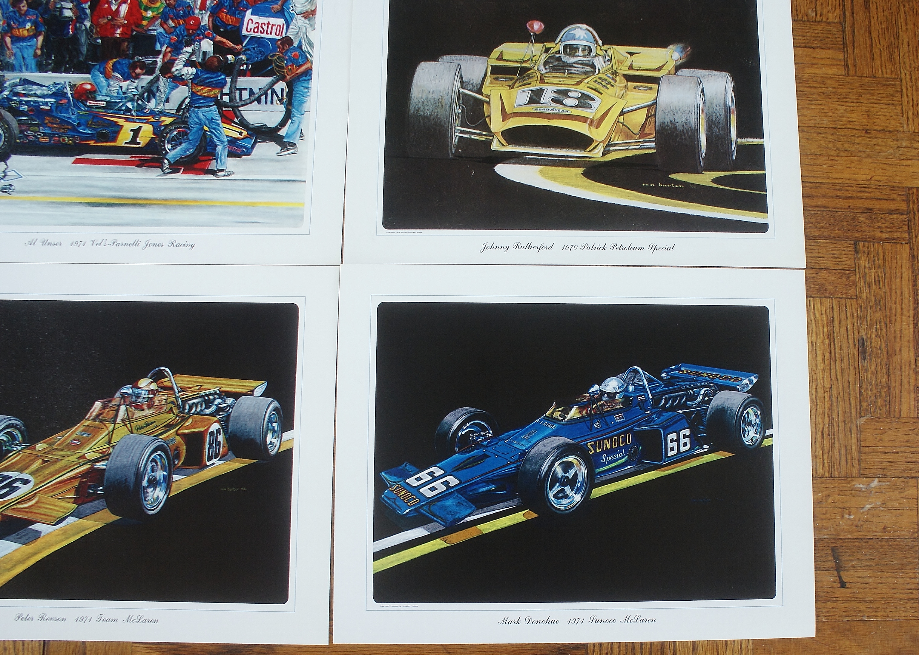 (5) 1970 - 1971 Ron Burton Prints in Sleeve