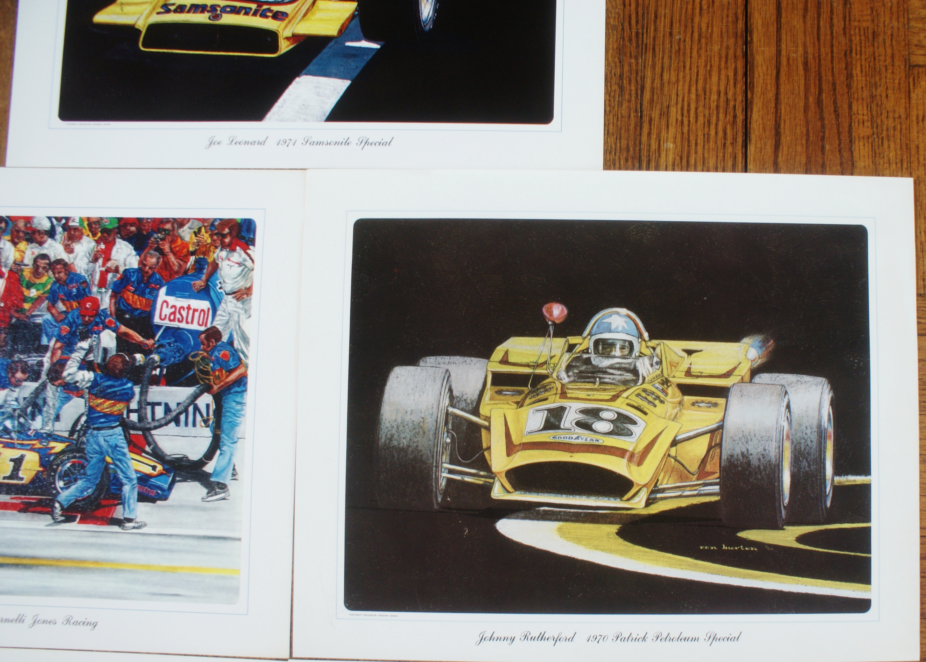 (5) 1970 - 1971 Ron Burton Prints in Sleeve