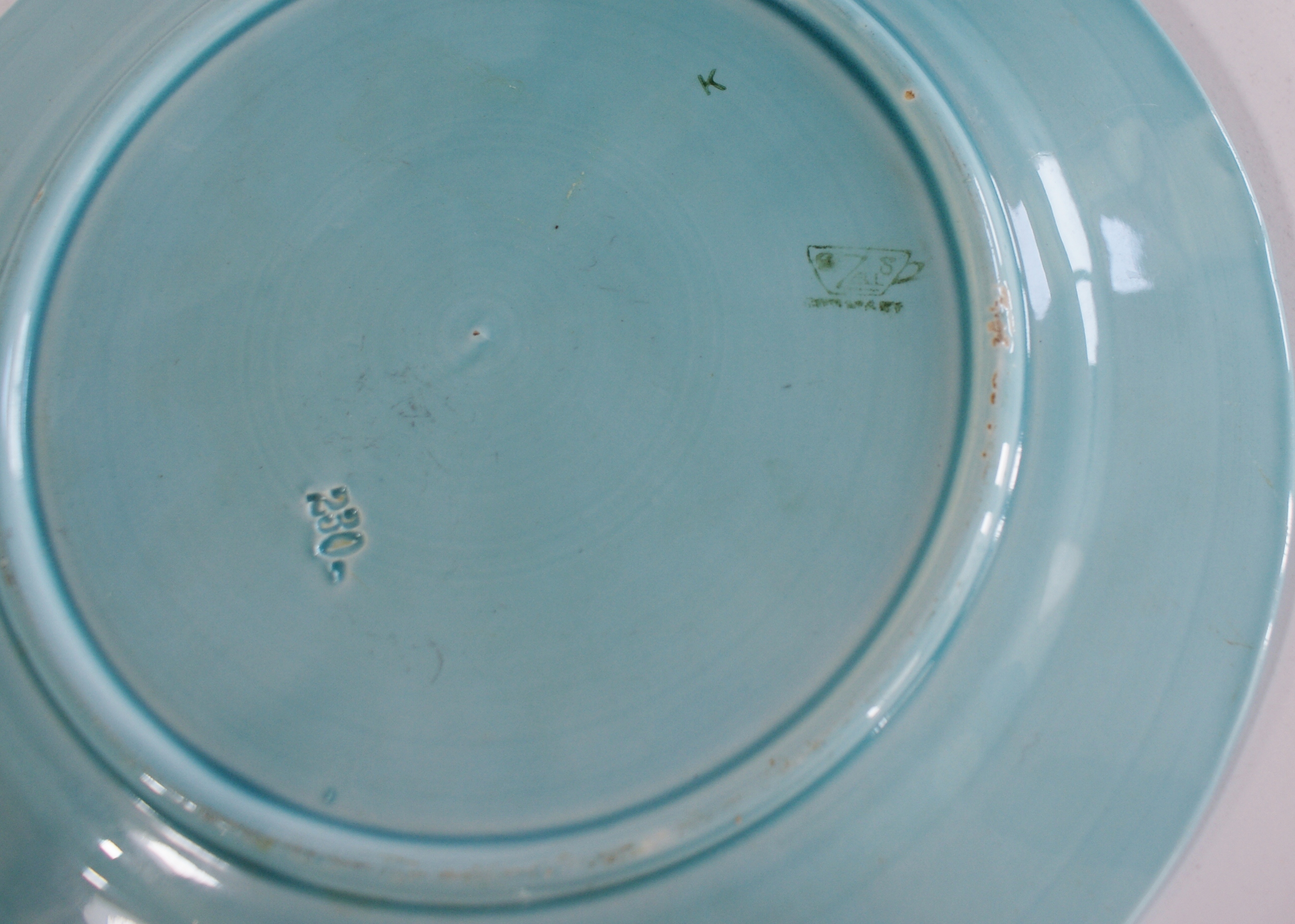 6 Vintage Majolica Zell Germany Plates