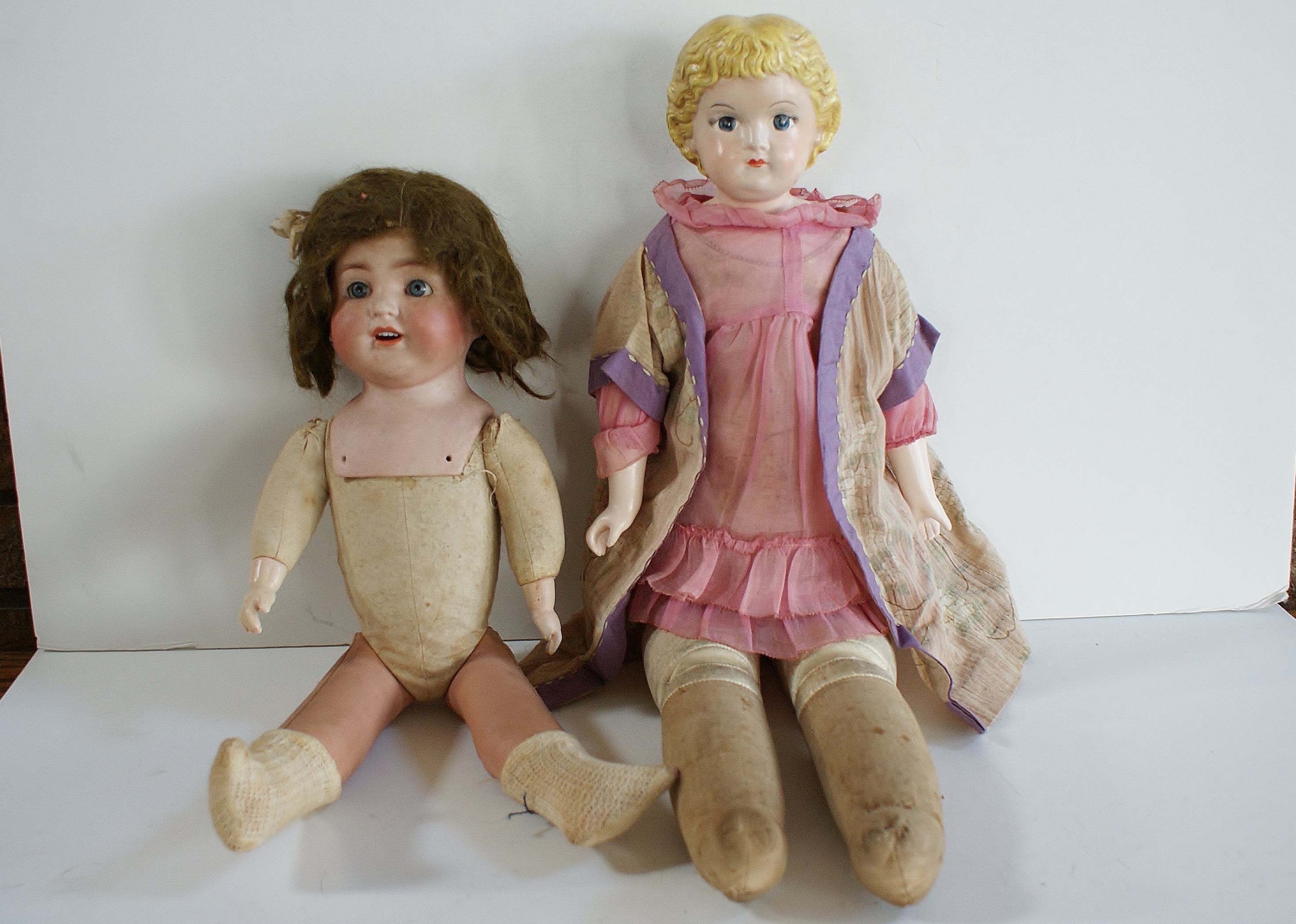 2 Antique Dolls 