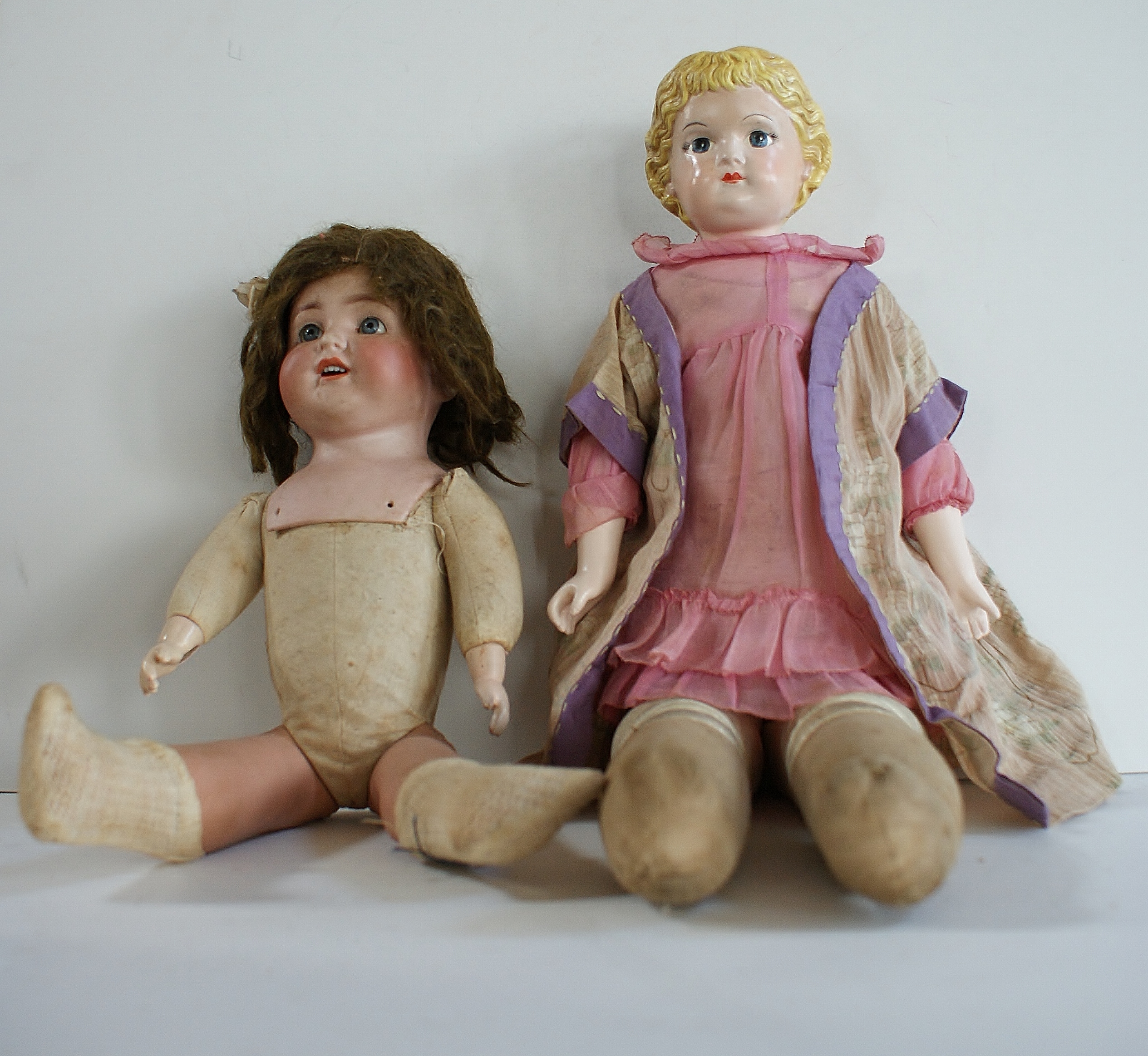 2 Antique Dolls 