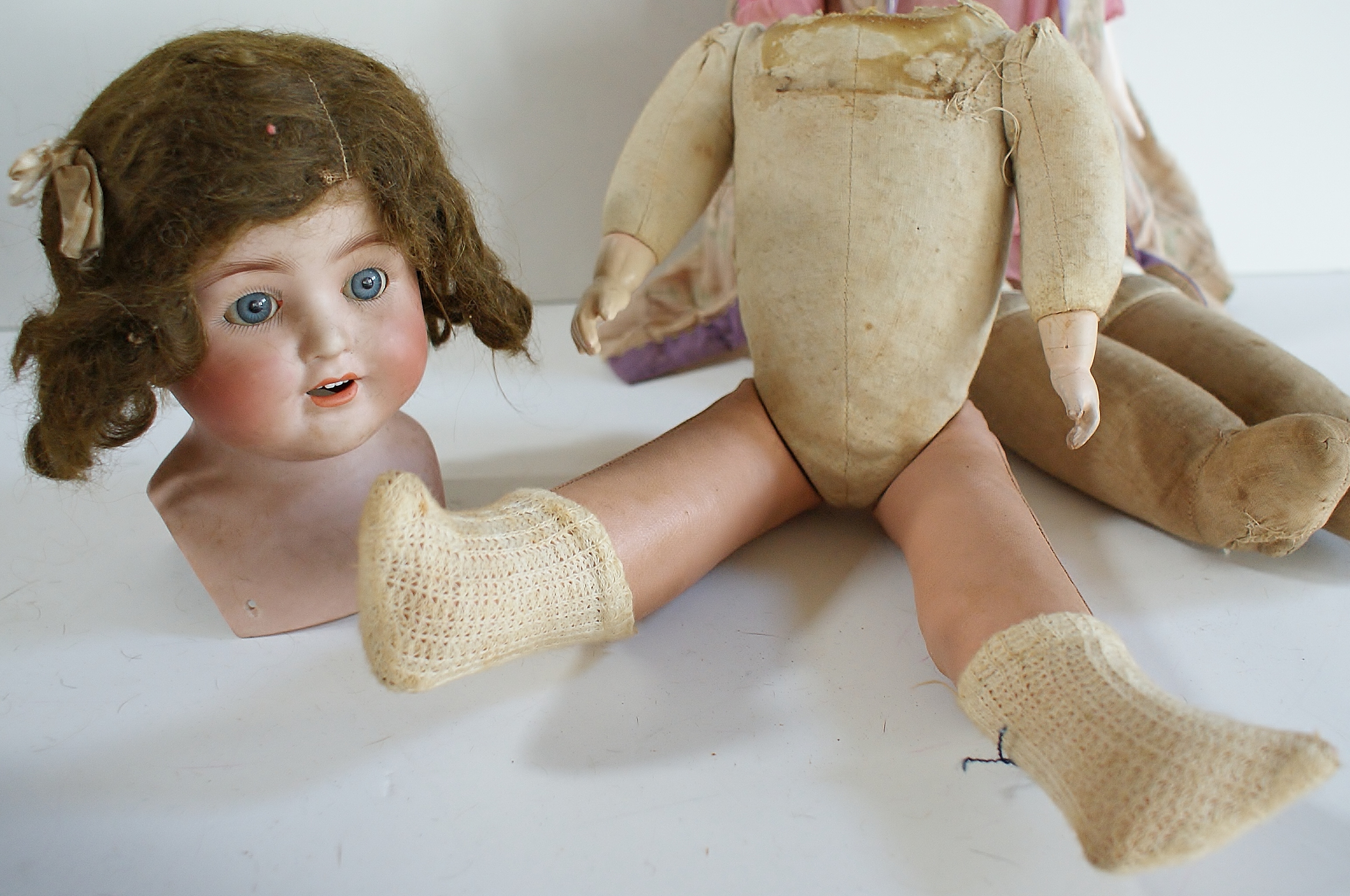 2 Antique Dolls 