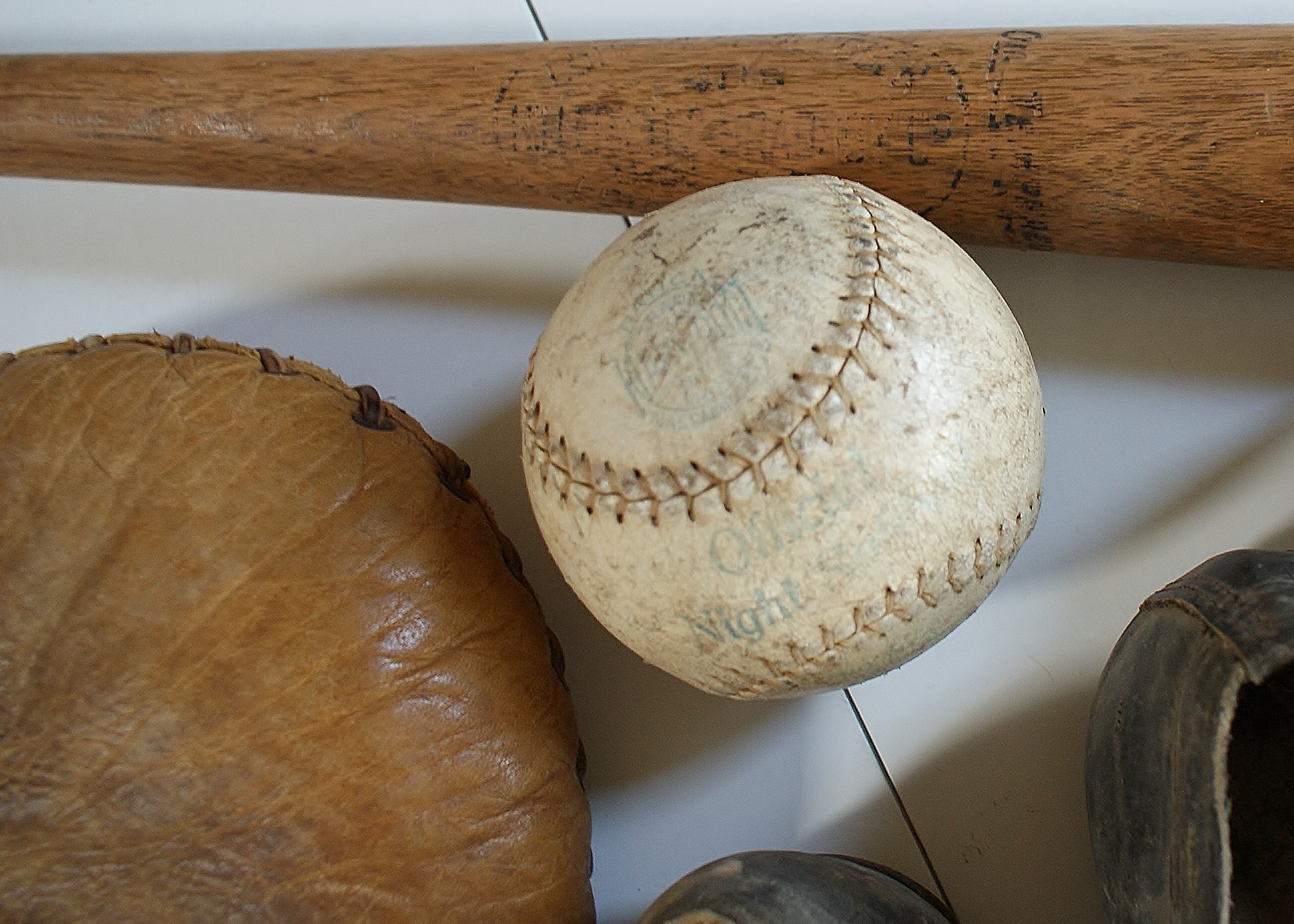 1950's Vintage Baseball Gear Lot