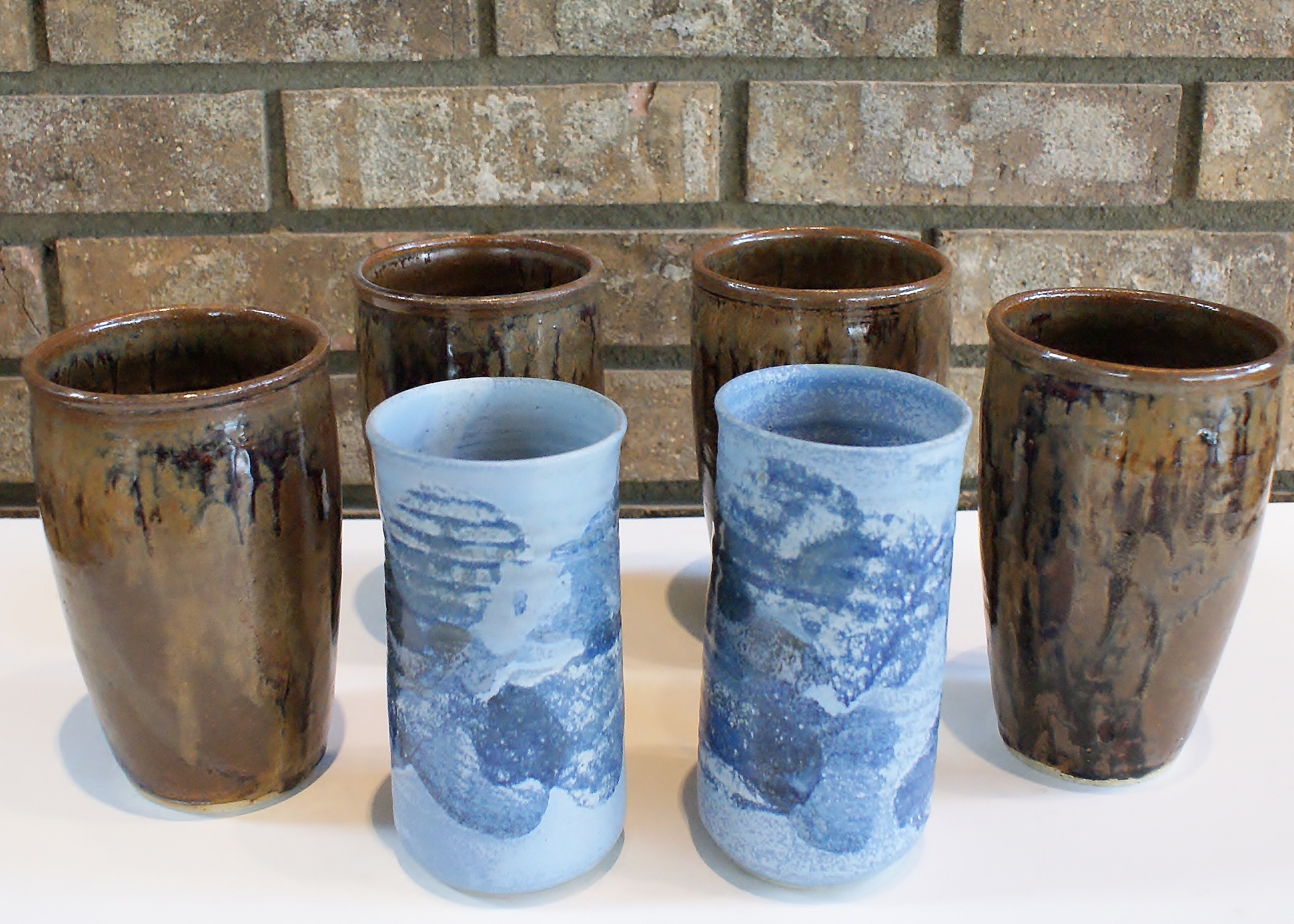 Lot of (6) Stoneware Tumblers