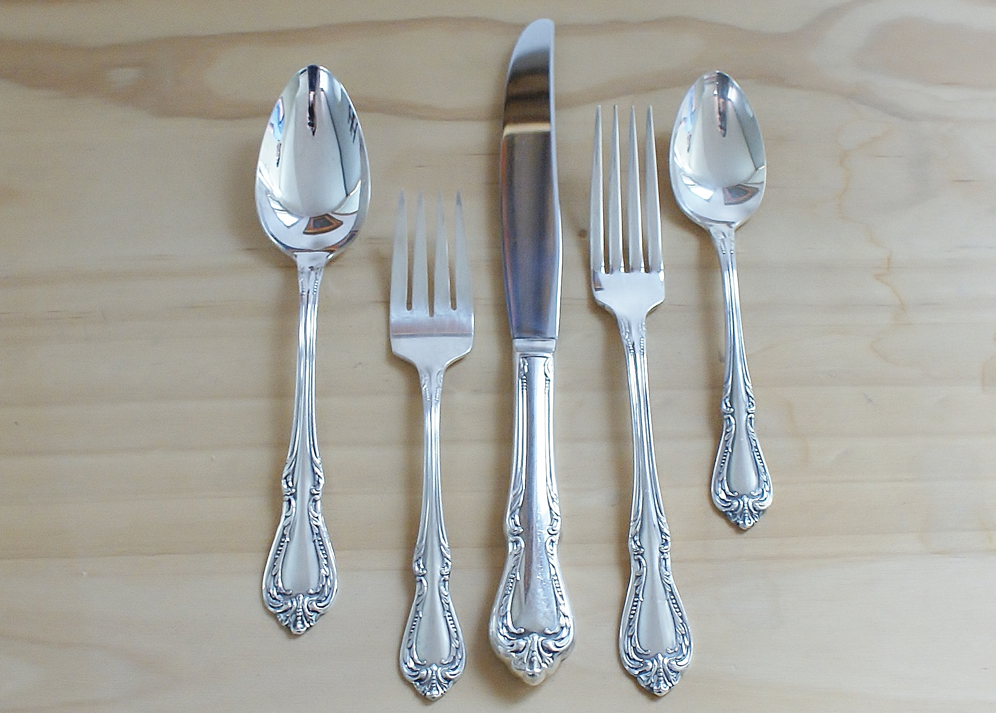 W.M.A. Rogers Silver Plated Flatware Set