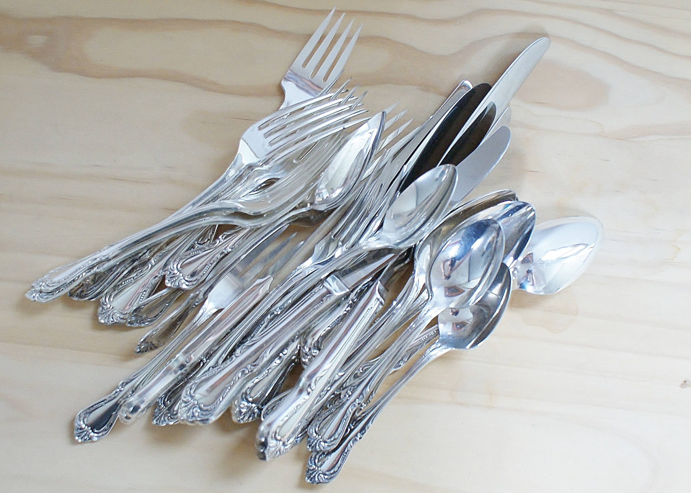 W.M.A. Rogers Silver Plated Flatware Set