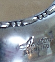 Glass Vase with Sterling Silver Rim