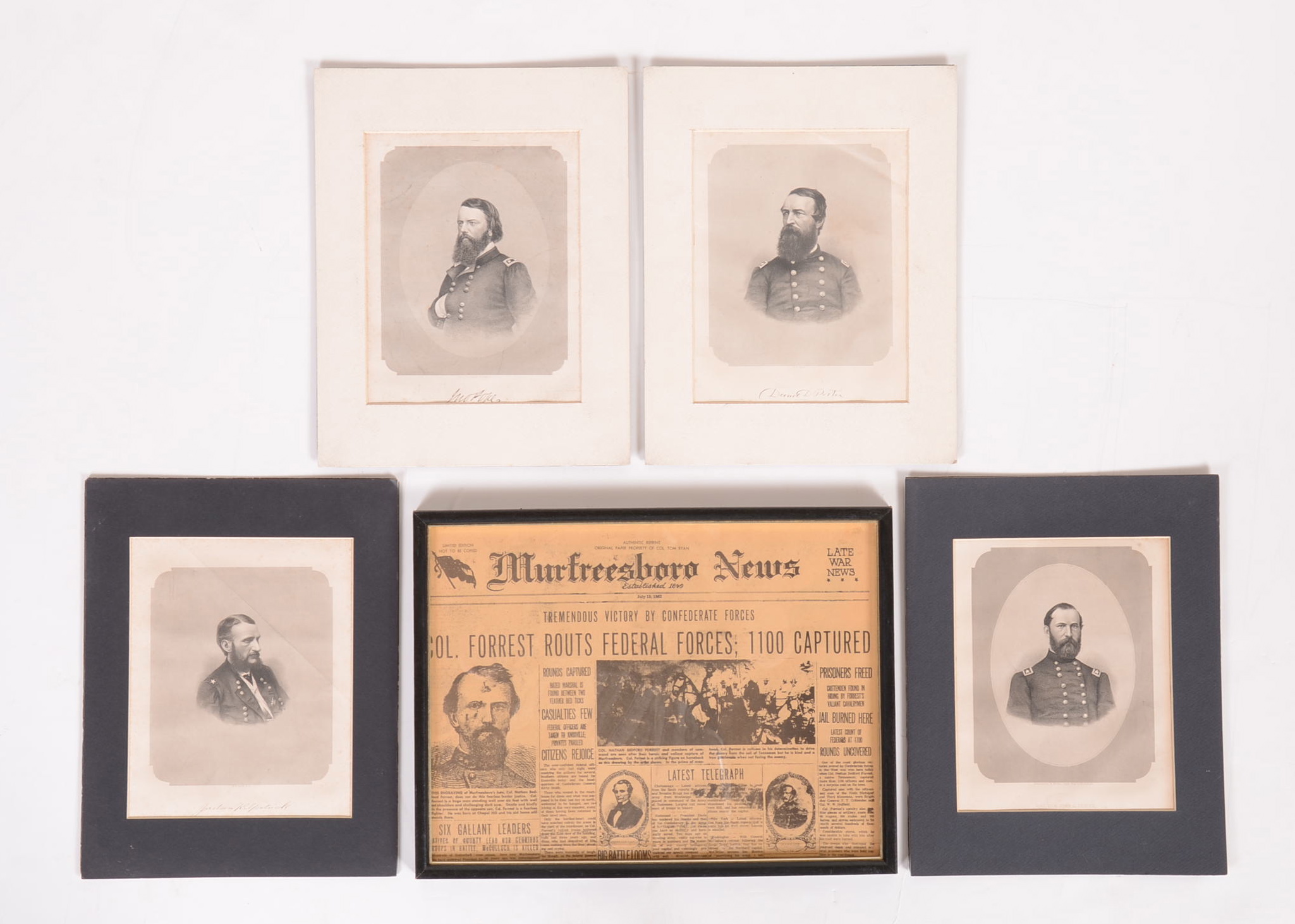 Group of Civil War Photograph Prints