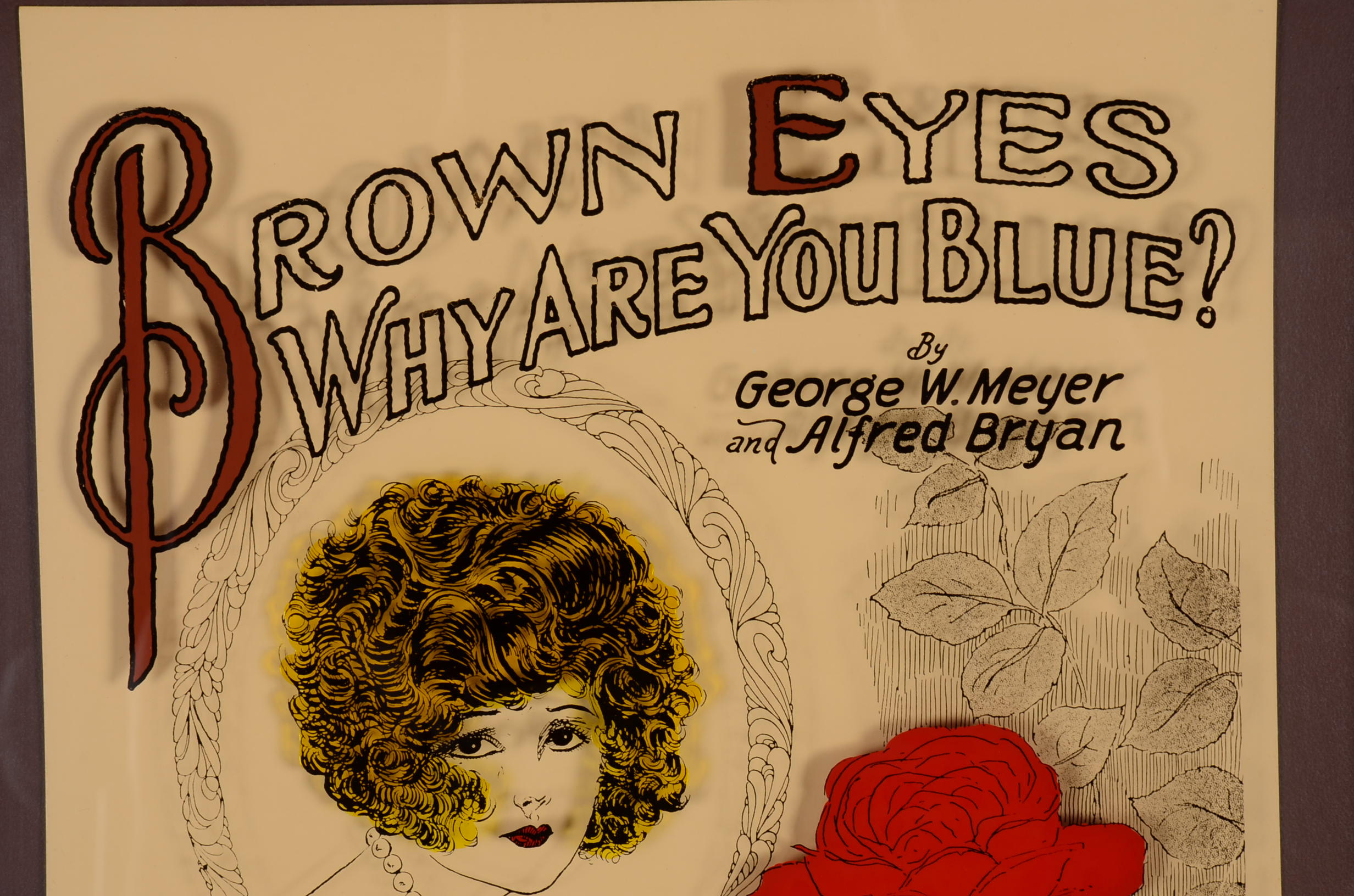 Framed "Brown Eyes Why Are You Blue?"