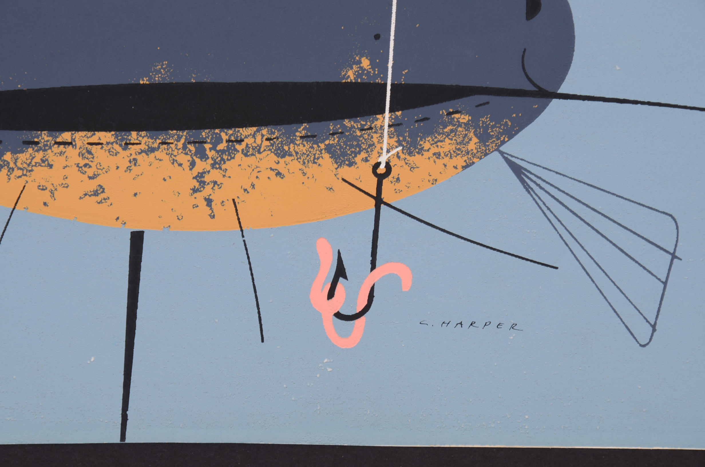 Charley Harper Ford Times "Cat Fish"