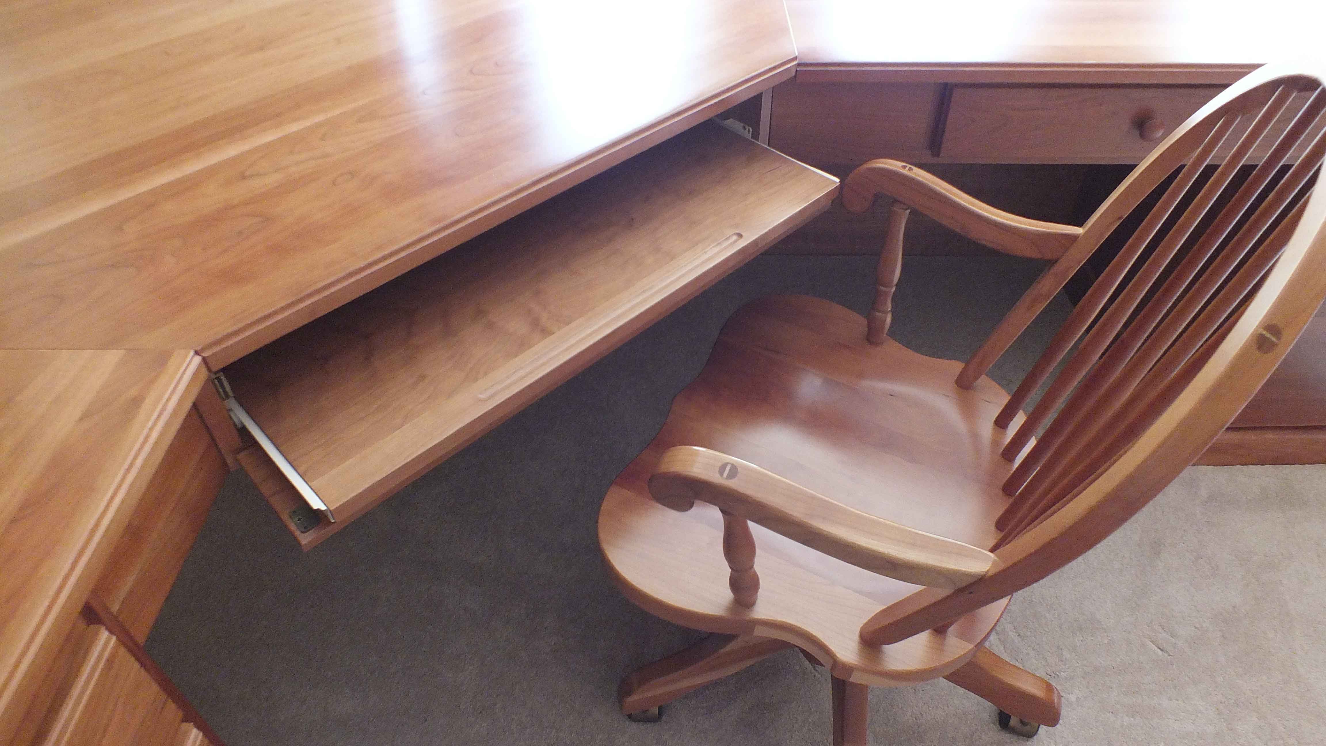 Custom Designed Cherry Wood Desk