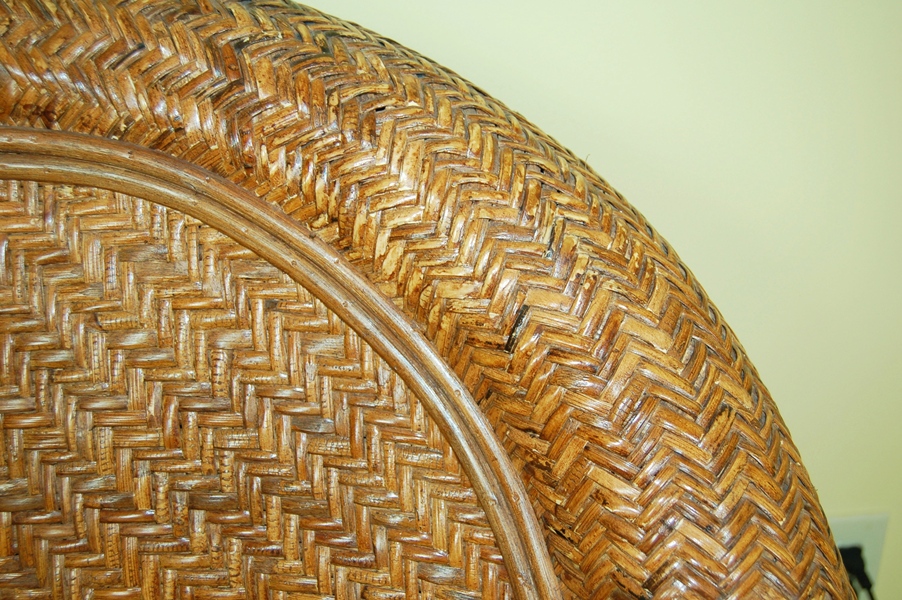 Pottery Barn Malabar Wicker Arm Chair