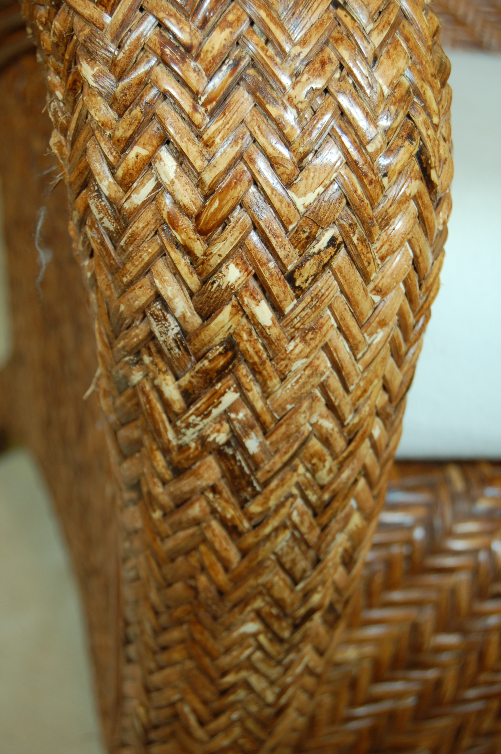 Pottery Barn Malabar Wicker Arm Chair