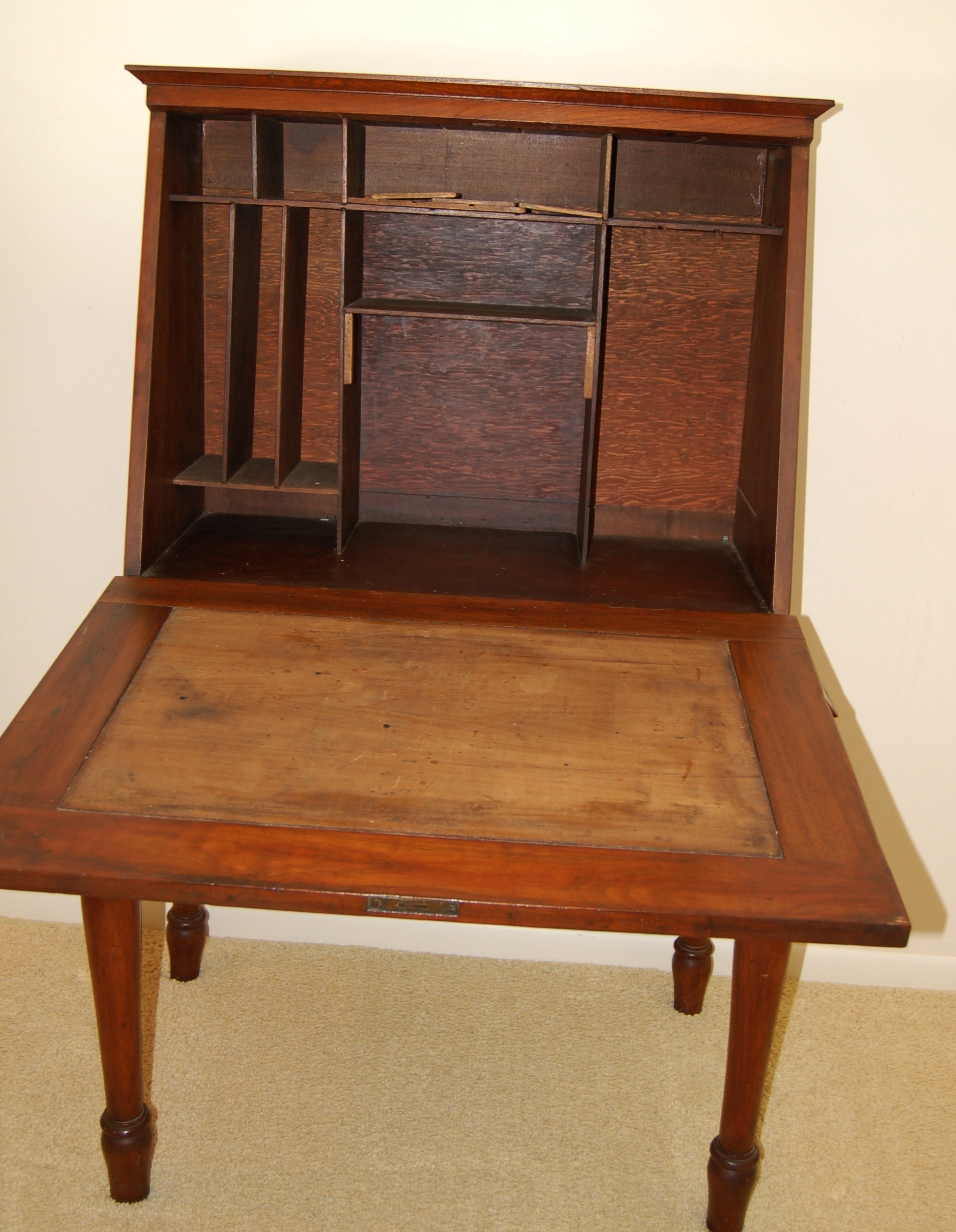 Antique Fall Front Plantation Desk