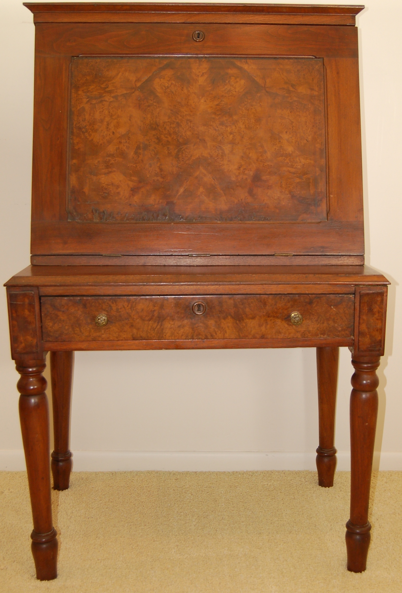 Antique Fall Front Plantation Desk