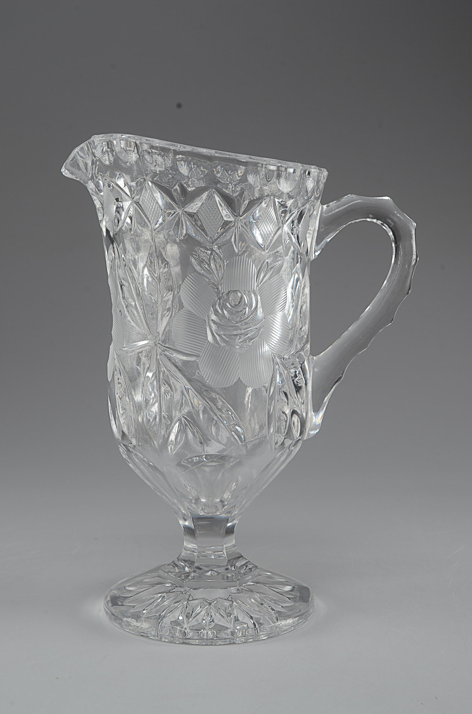 (5) Piece Collection Of Vintage Clear Pattern Glassware