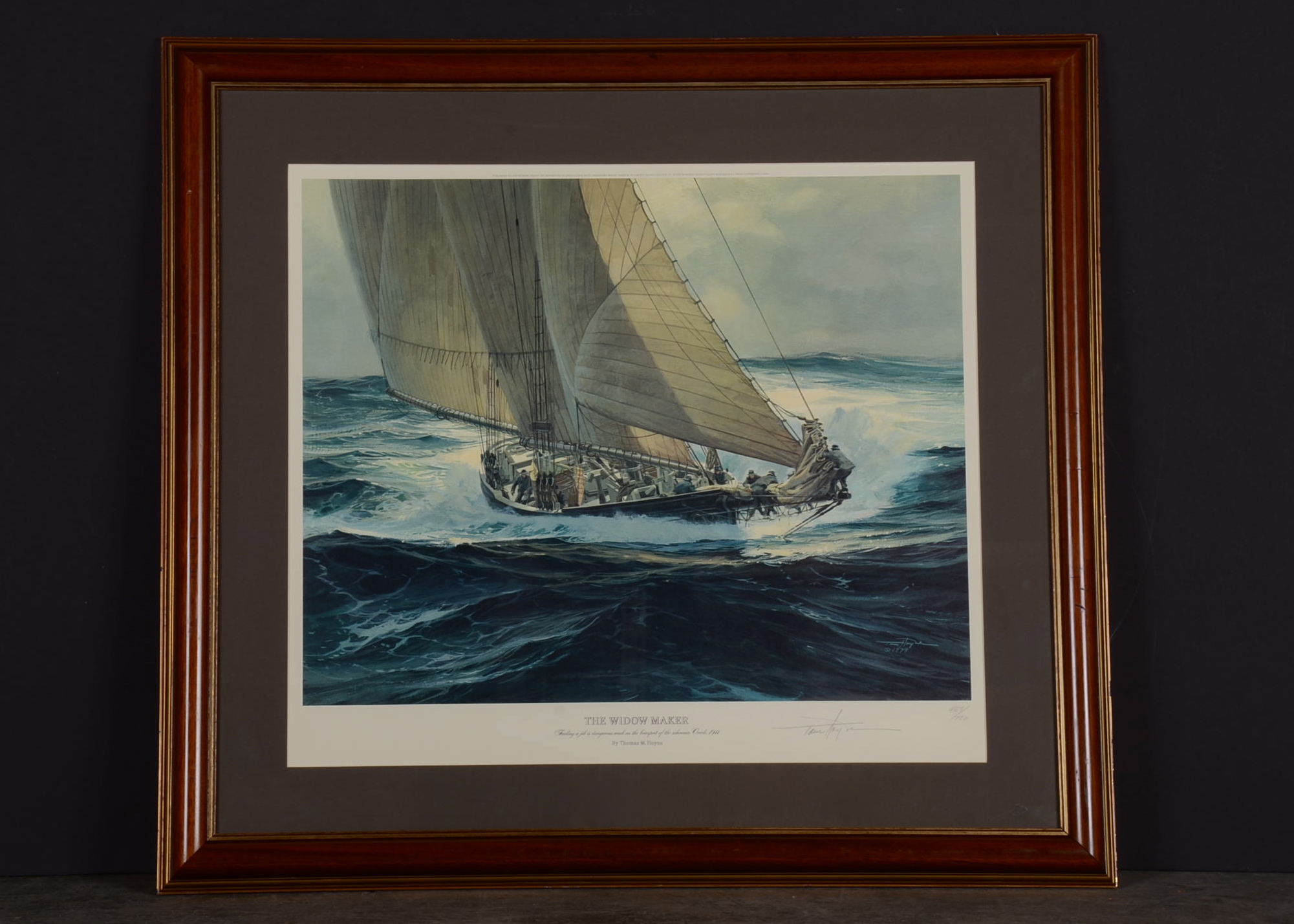 Original Thomas M. Hoyne Photo Offset Lithography Print